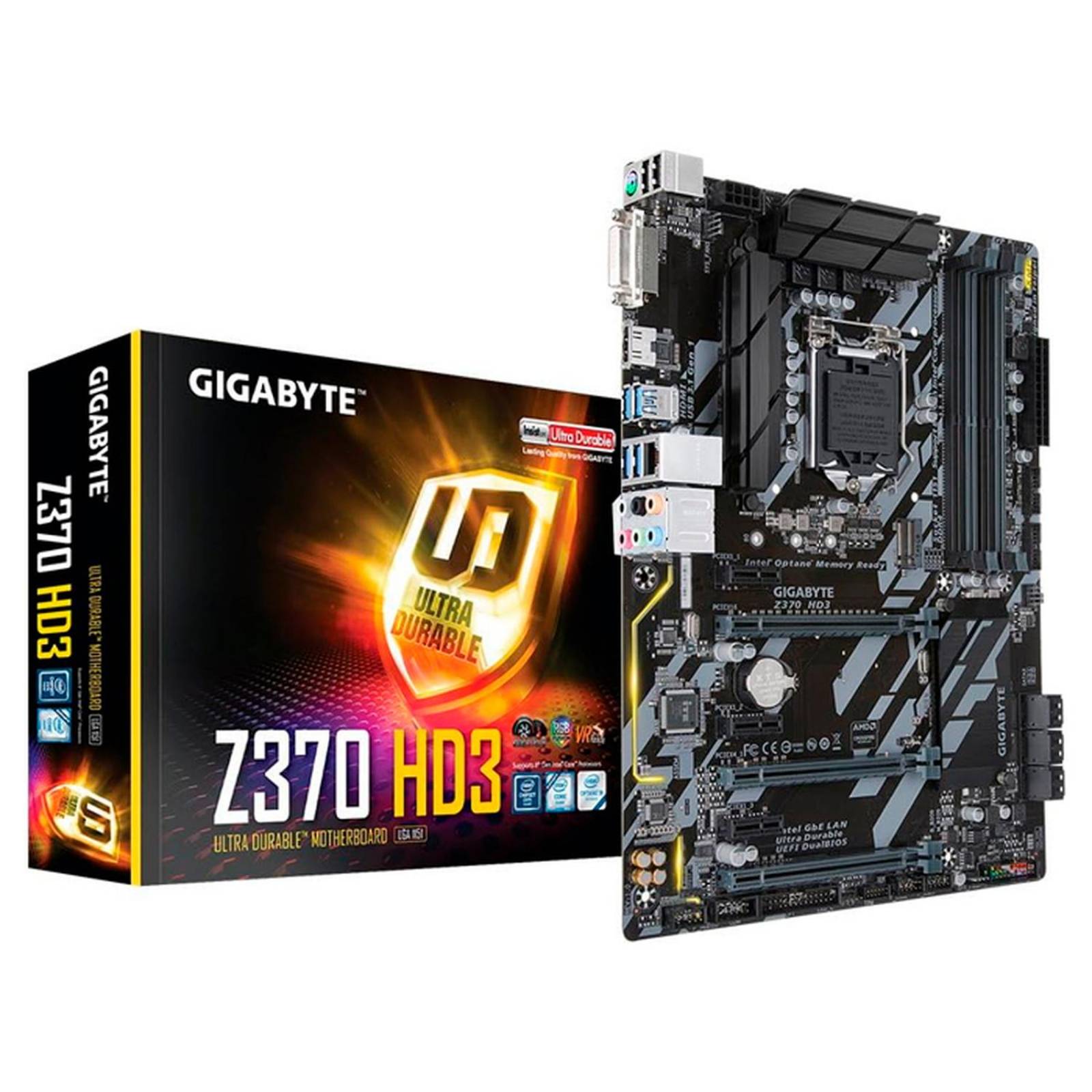 Tarjeta Madre GIGABYTE Z370 HD3 Intel 1151 DDR4 ATX