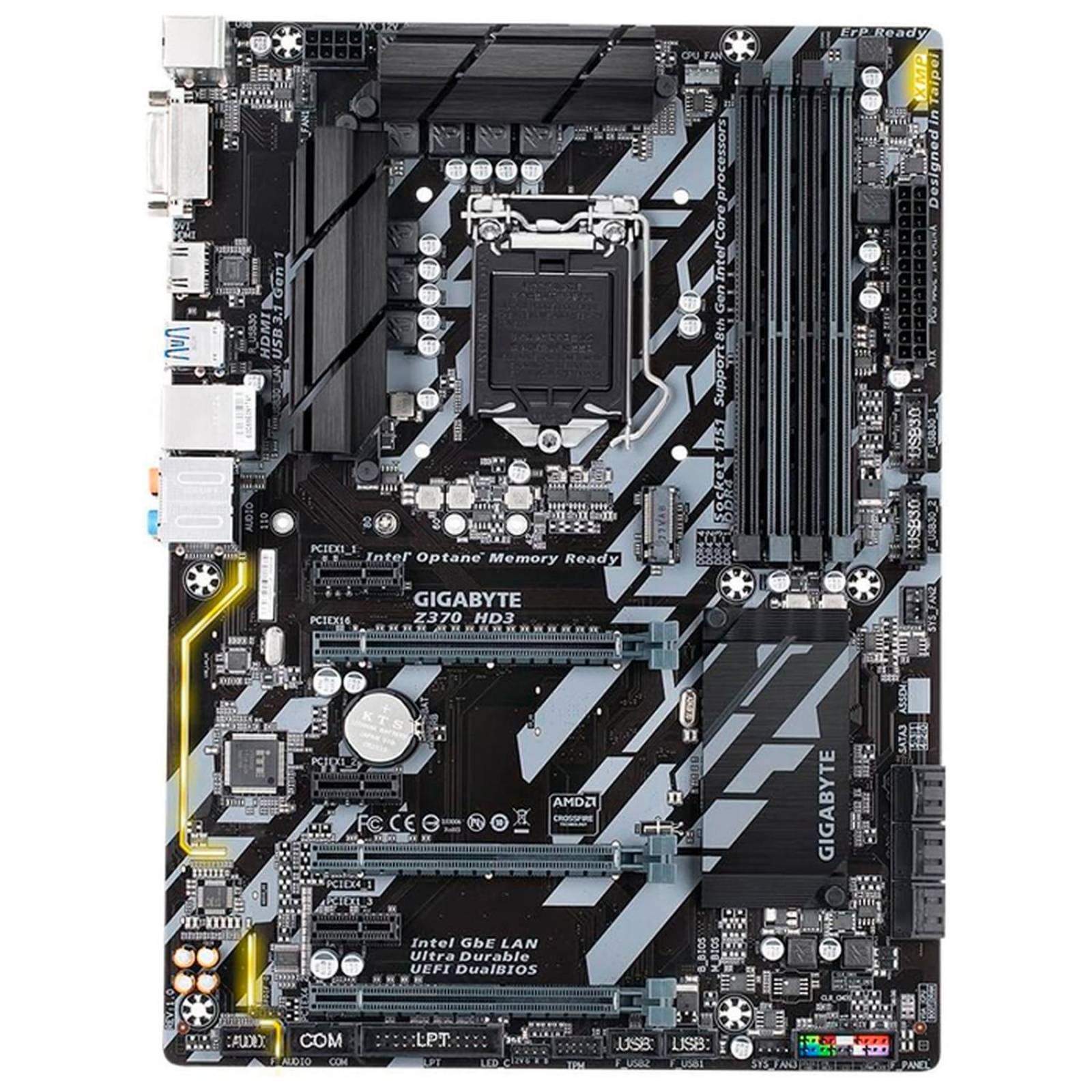 Tarjeta Madre GIGABYTE Z370 HD3 Intel 1151 DDR4 ATX