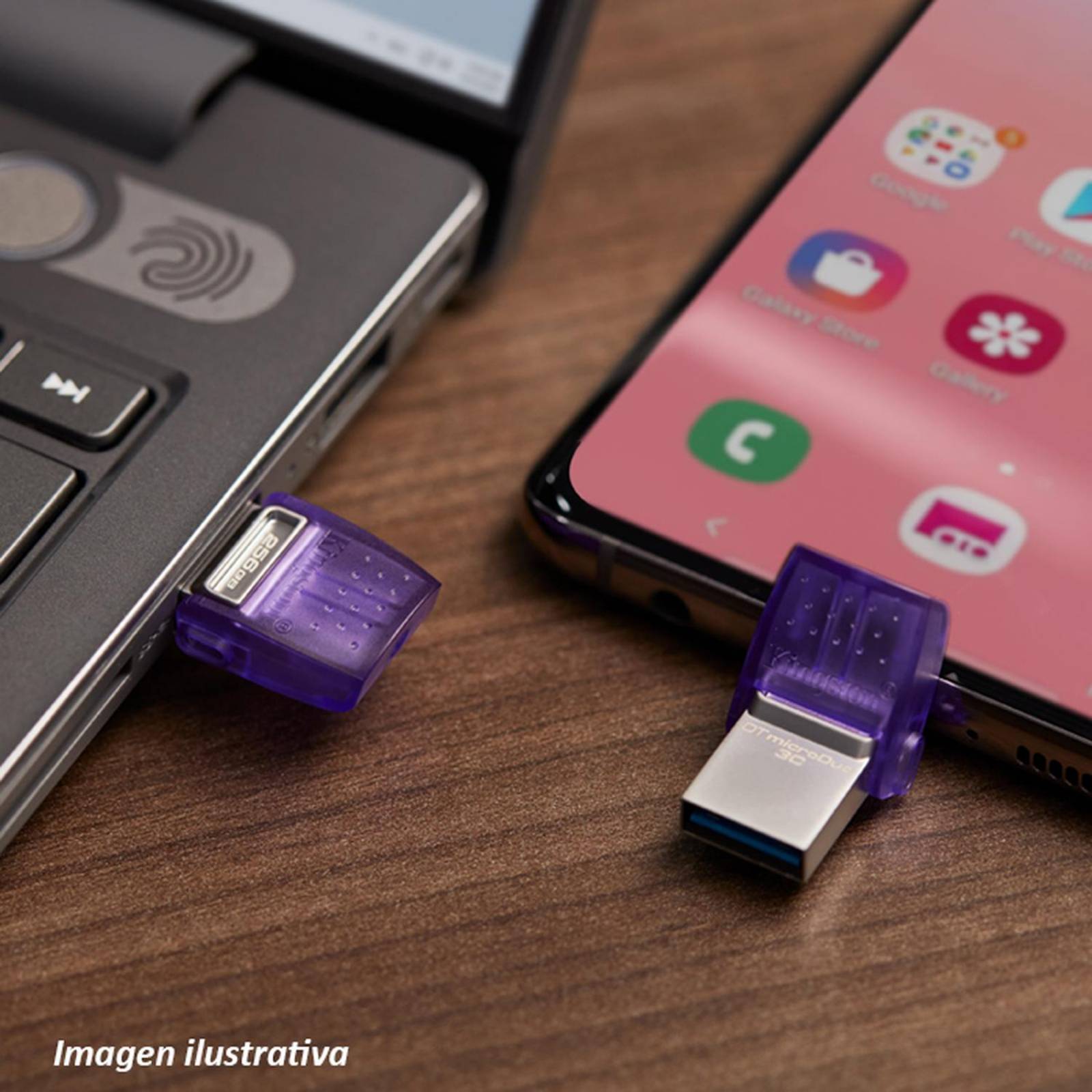 Memoria USB 64GB KINGSTON DataTraveler MicroDuo 3C USB A/C 200 MB/s DTDUO3CG3/64 