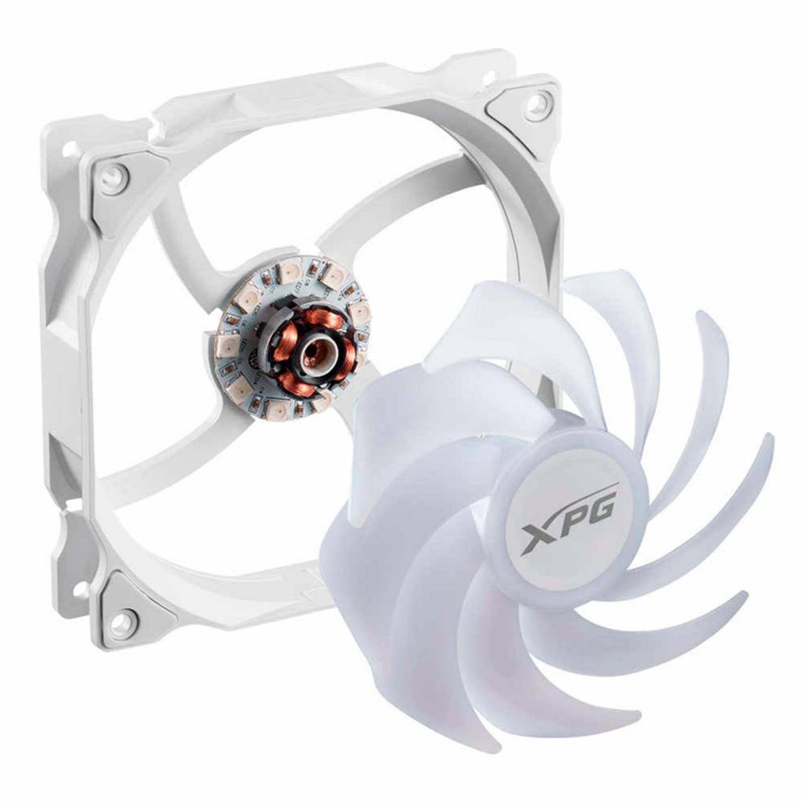 Ventilador PC XPG VENTO 120mm ARGB 3 pines 1200RPM Blanco VENTO120ARGB-WHCWW 