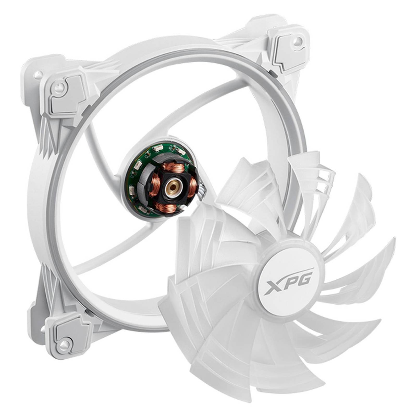 Ventilador PC XPG HURRICANE 140mm ARGB PWM 4 pines 1800RPM Blanco HURRICANE140ARGBPWM-WHCWW 