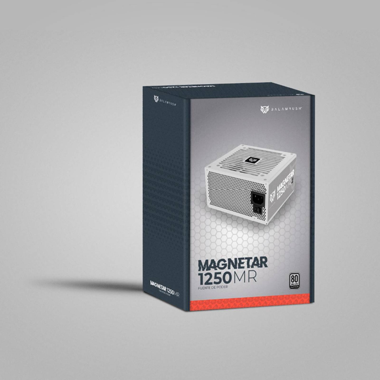 Fuente de Poder PC 1250W Gamer BALAM RUSH MAGNETAR 1250MR 80 Plus Platinum Modular Blanco BR-937627