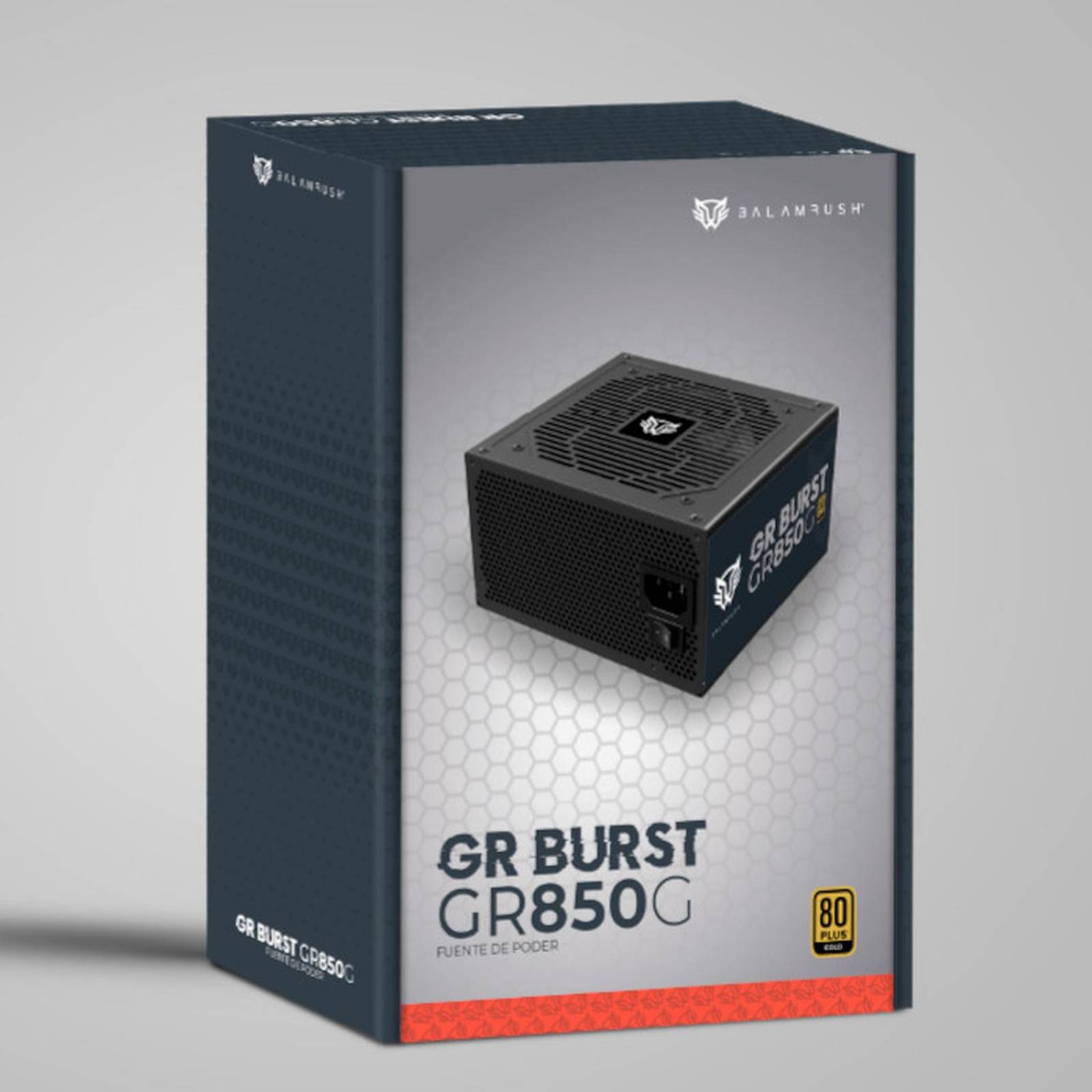 Fuente de Poder PC 850W Gamer BALAM RUSH GR BURST GR850G 80 Plus Gold Modular Negro BR-937658