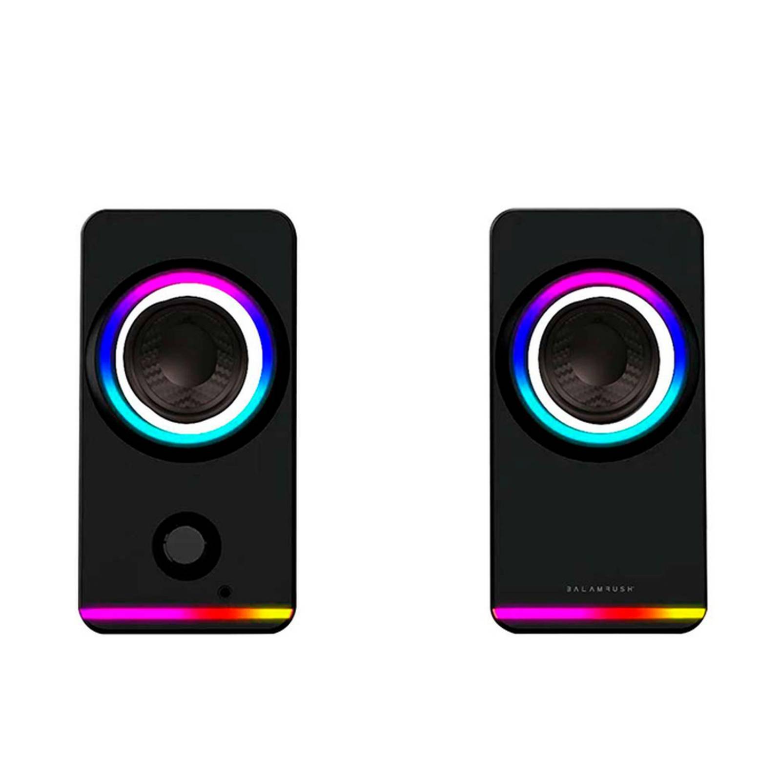 Bocina Gamer BALAM RUSH GLIMM STYLE BG565 LED Bluetooth 3.5mm Negro BR-936996 