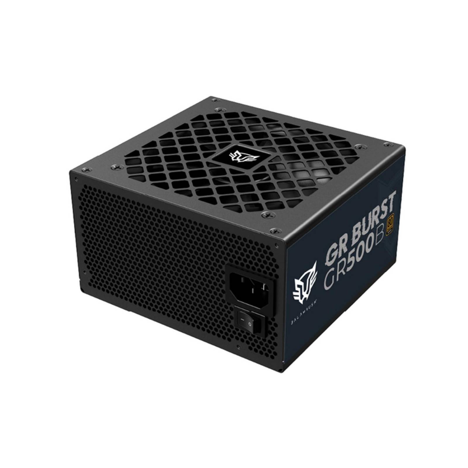 Fuente de Poder PC 500W Gamer BALAM RUSH GR BURST GR500B 80 Plus Bronze No Modular Negro BR-937702