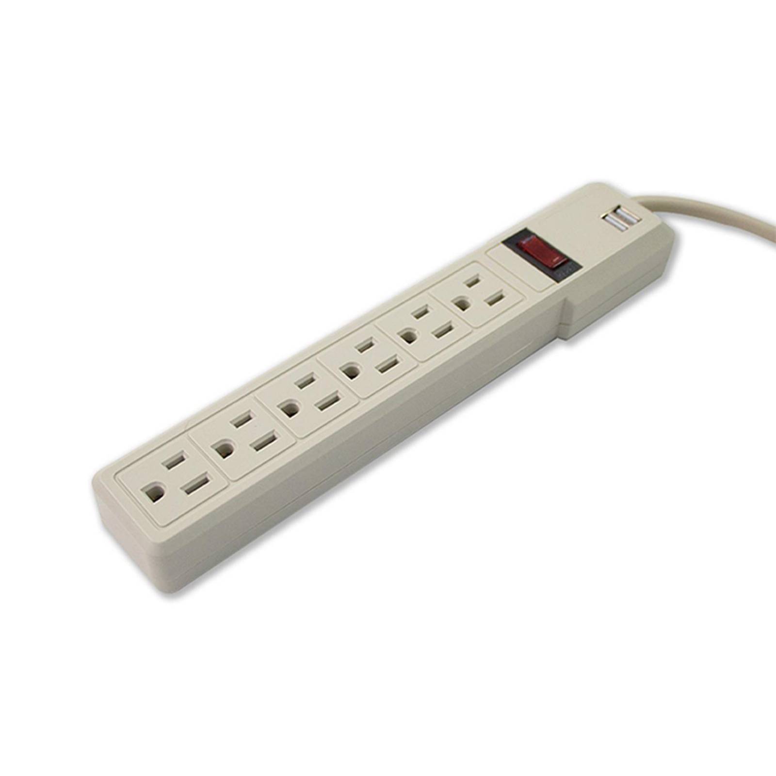 Supresor de Picos SMARTBITT 550 Joules 2 USB 6 Contactos SBSS-550J6USB 