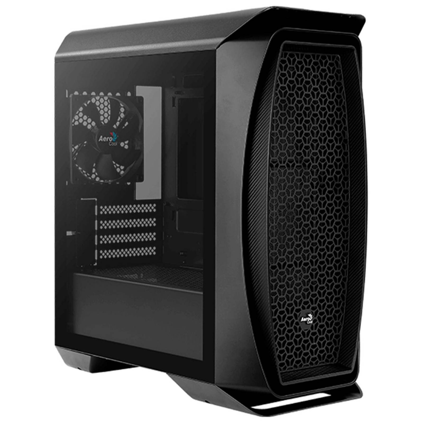Gabinete Gamer AEROCOOL AERO ONE MINI Micro ATX 1 Fan Cristal Templado Aero One Mini-G-BK-v1
