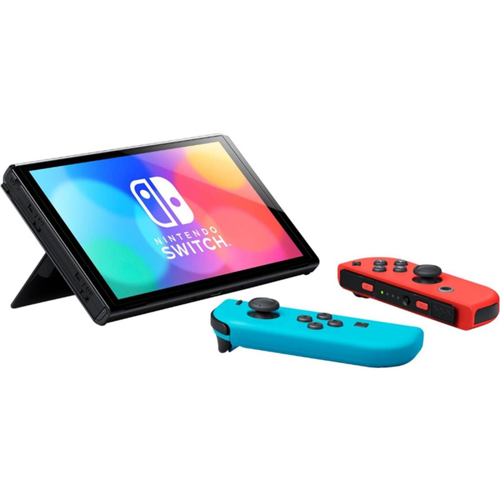 Nintendo Switch NintendoSwitch Consola NINTENDO Switch OLED 64GB + Micro SD 256GB Neon Joy-Con