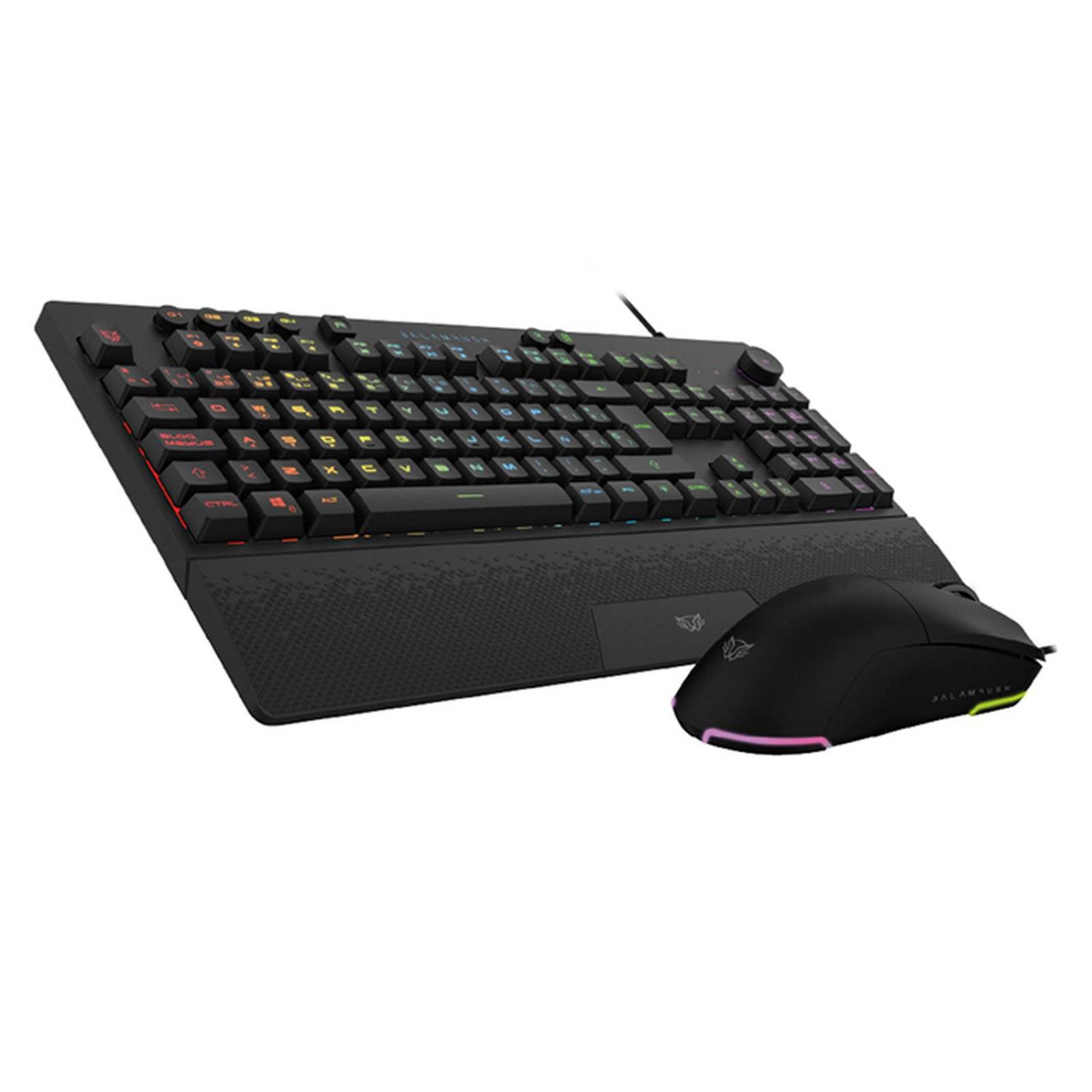 Kit Teclado y Mouse Gamer BALAM RUSH SQUAD MASTER PRO KTM777 Alambrico USB RGB Negro BR-936903 