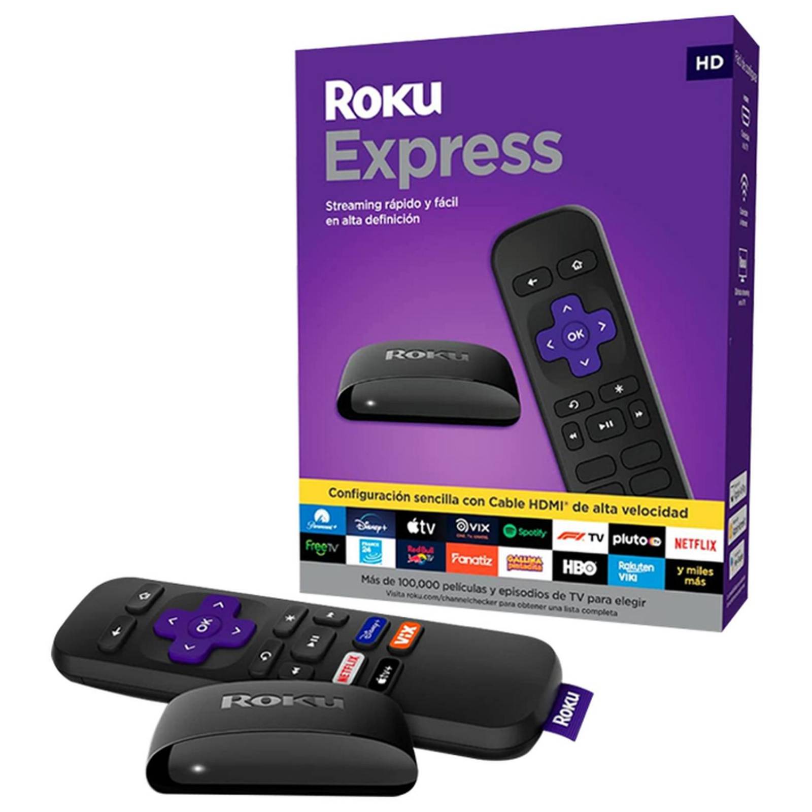 TV BOX ROKU Express HD Reproductor de Streaming HDMI Wi-Fi 3960RW