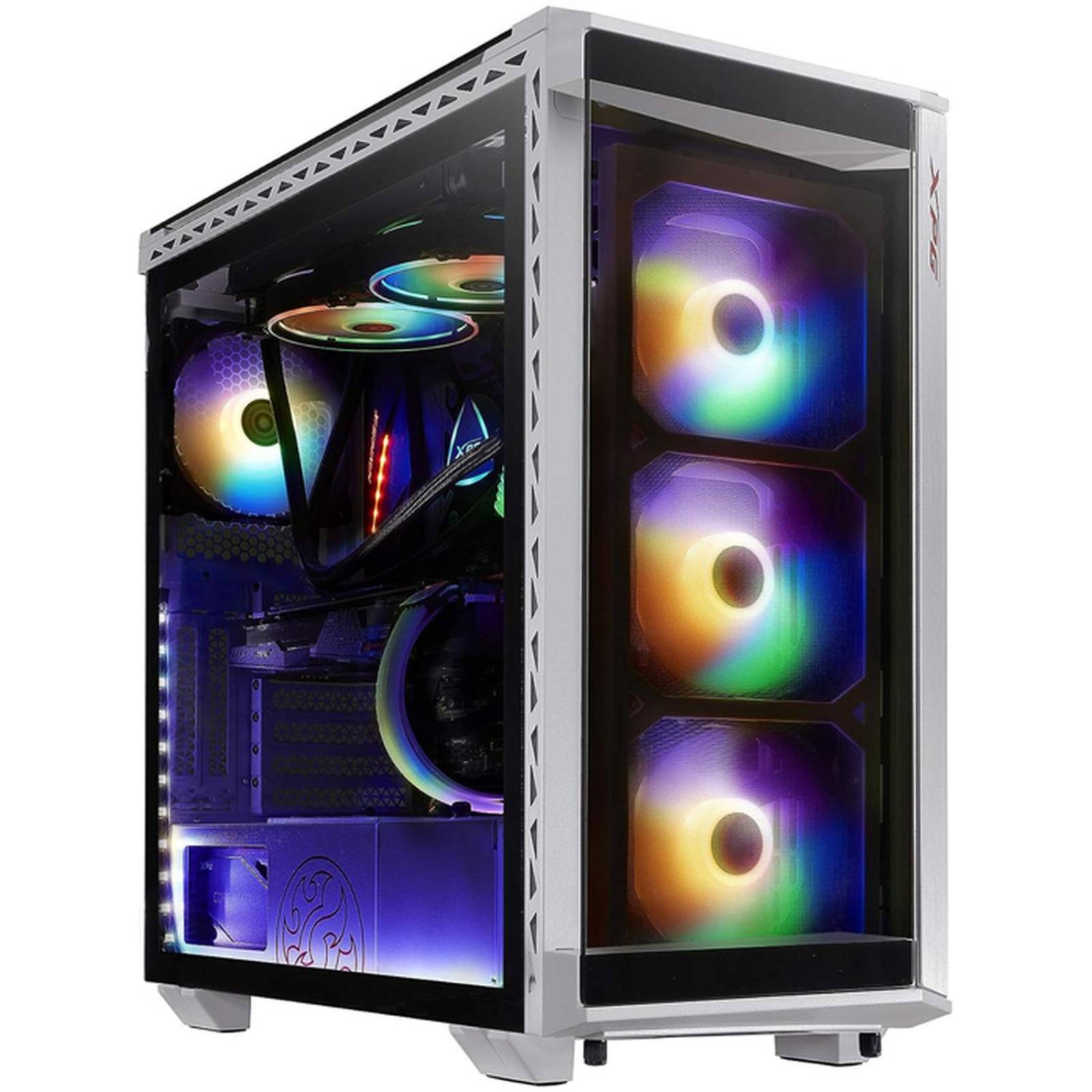 Gabinete GAMER XPG Batlecrusier Gabinete XPG Battlecruiser RGB White RGB Sync Cristal Templado E-ATX - Color Blanco - Código: BATTLECRUSIER-WHCWW | Compra en Guadalajara