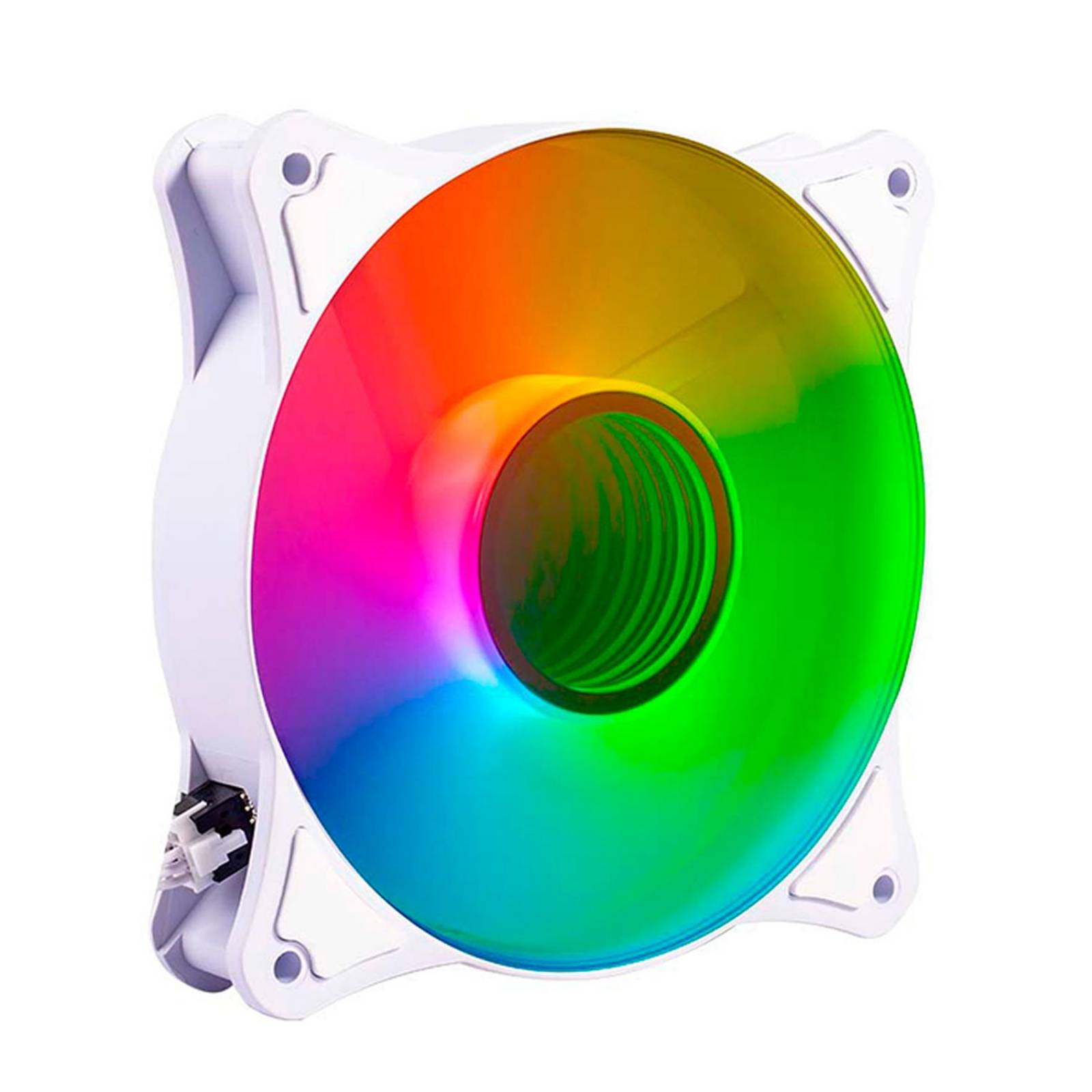 Ventilador Gamer BALAM RUSH EOLOX BLAZE EX90W 120mm RGB 1200RPM Blanco BR-938037 