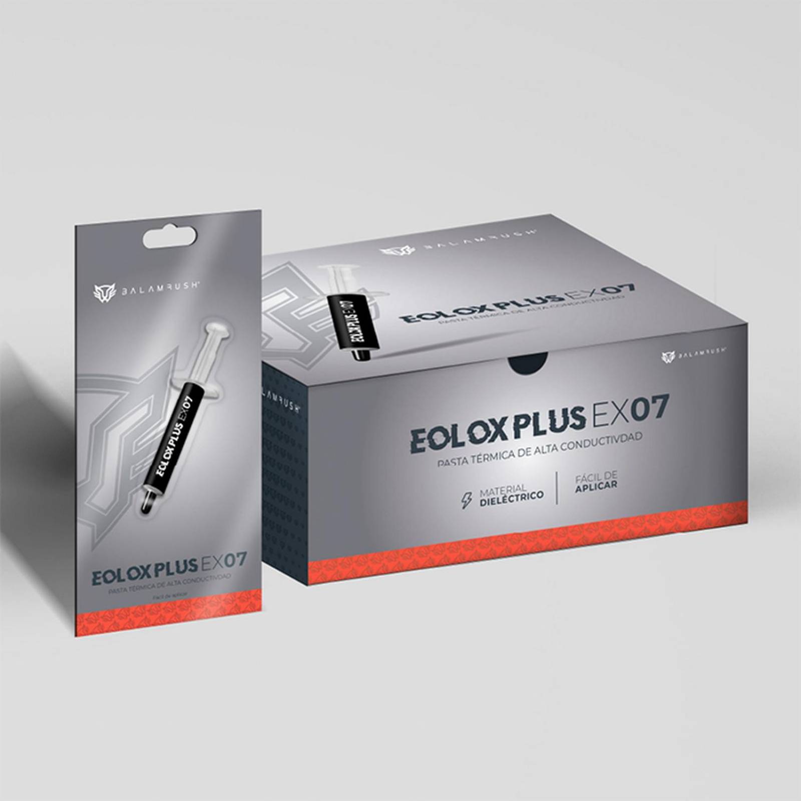 Pasta Termica BALAM RUSH EOLOX PLUSEX07 Gris 2 Gramos aplicador BR-937412 