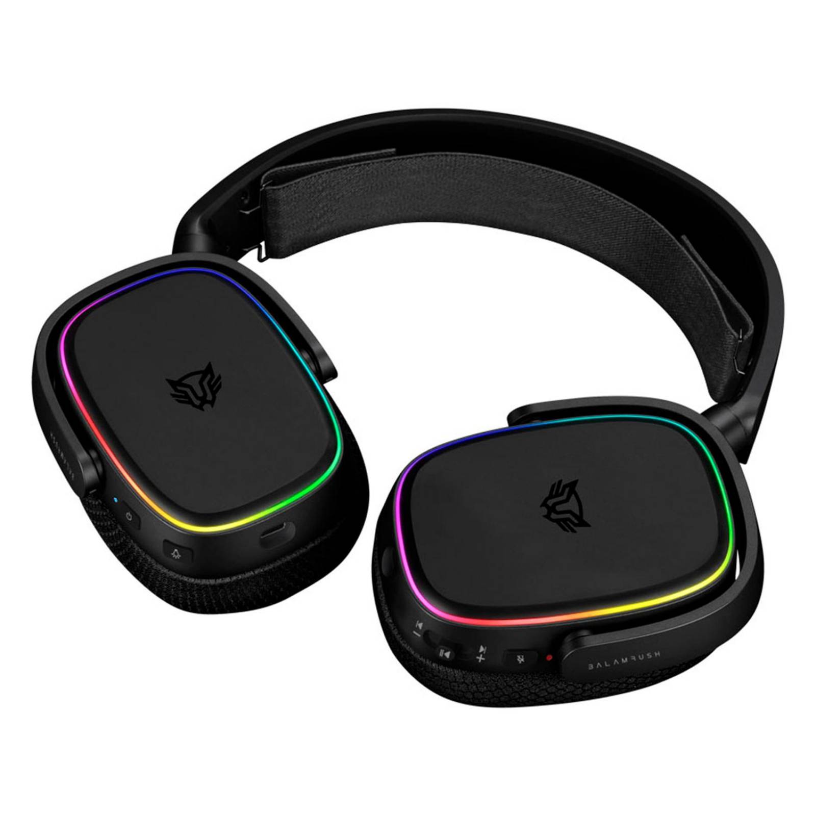 Audifonos Diadema Gamer BALAM RUSH AEON HS999 Inalambrico Microfono flexible USB RGB BR-936934 