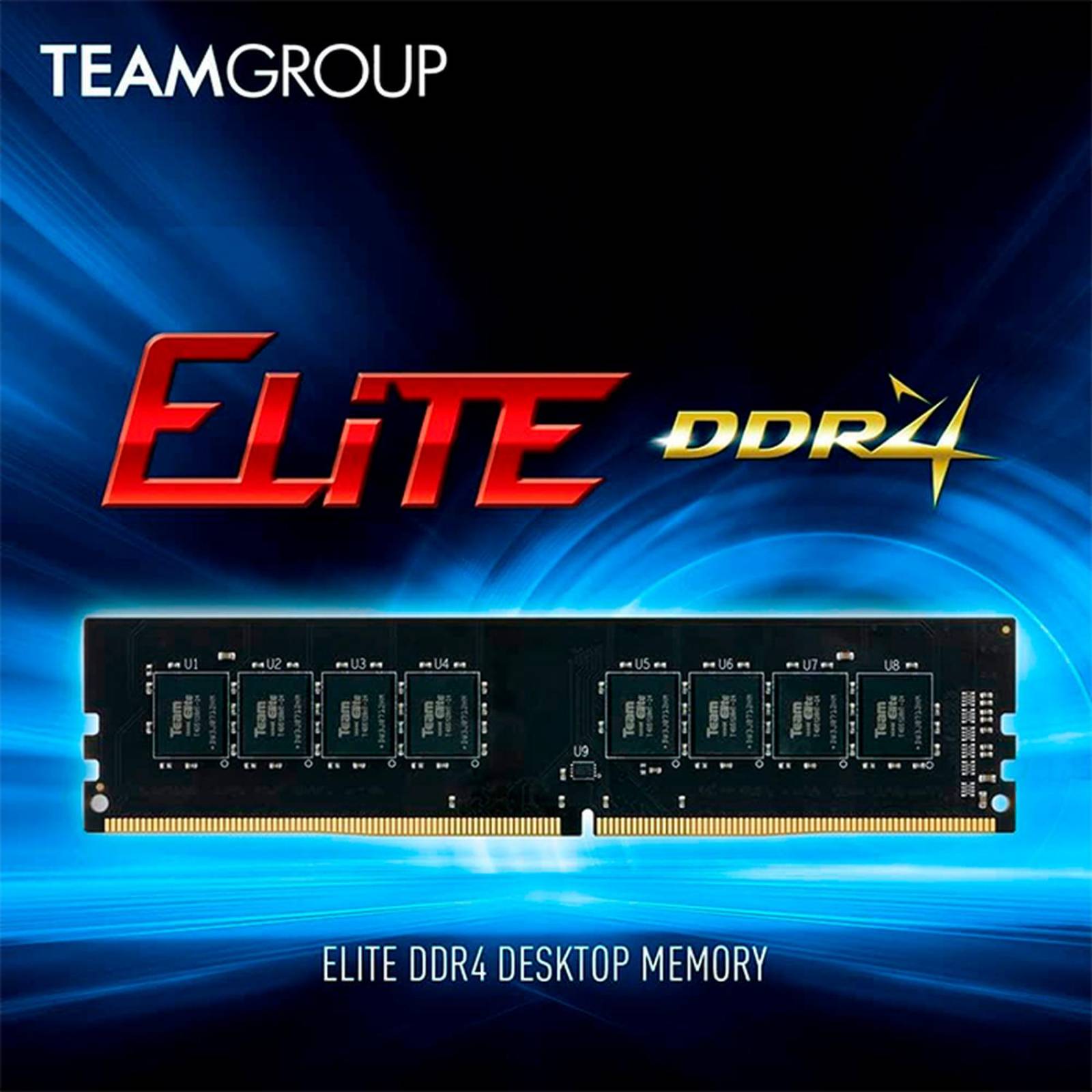 Memoria RAM DDR4 8GB 3200MHz TEAMGROUP ELITE Negro TED48G3200C2202
