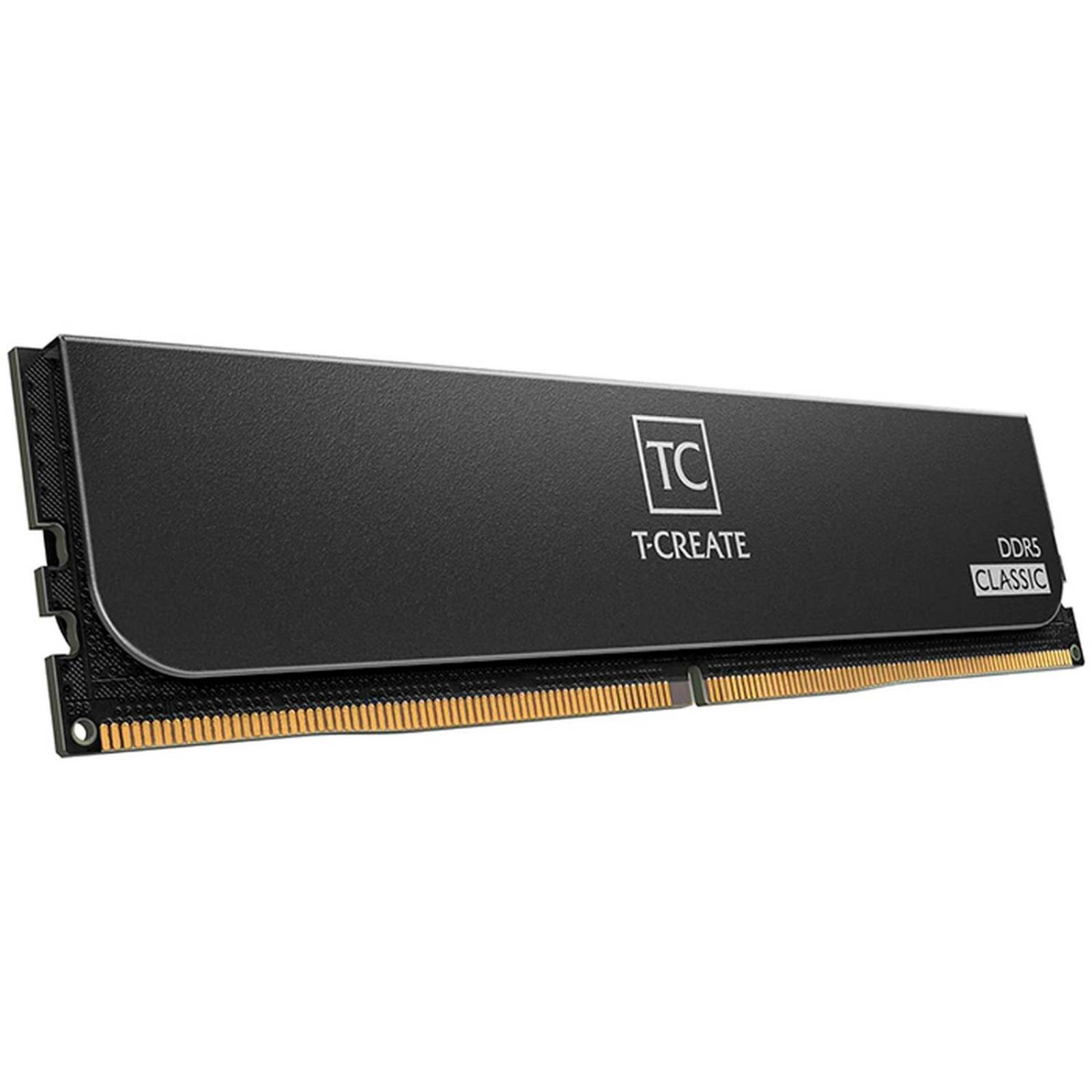 Memoria RAM DDR5 32GB 5600MT/s TEAMGROUP T CREATE 2x16GB Negro CTCCD532G5600HC46DC01 