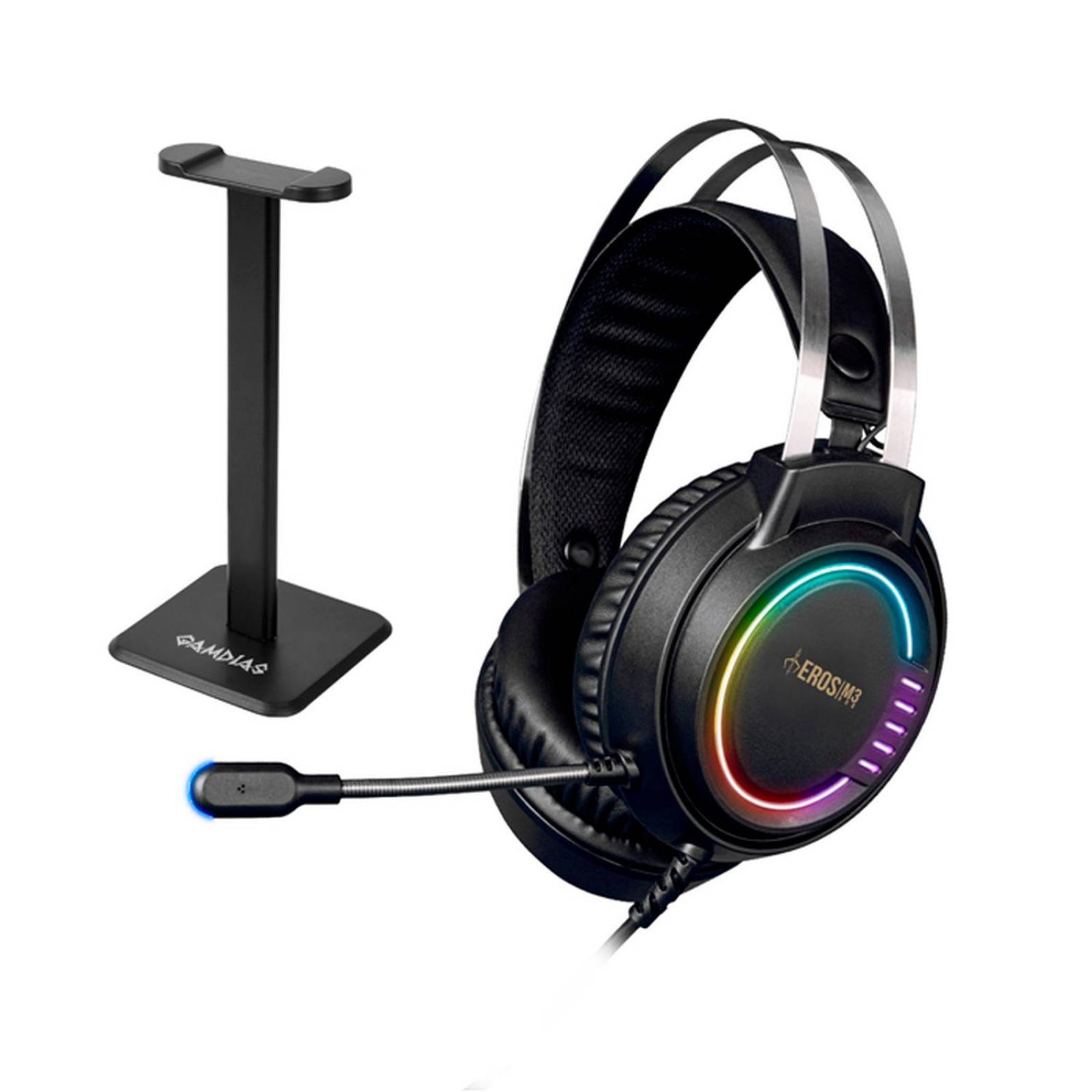 Audifonos Gamer GAMDIAS EROS M3 Elite RGB USB