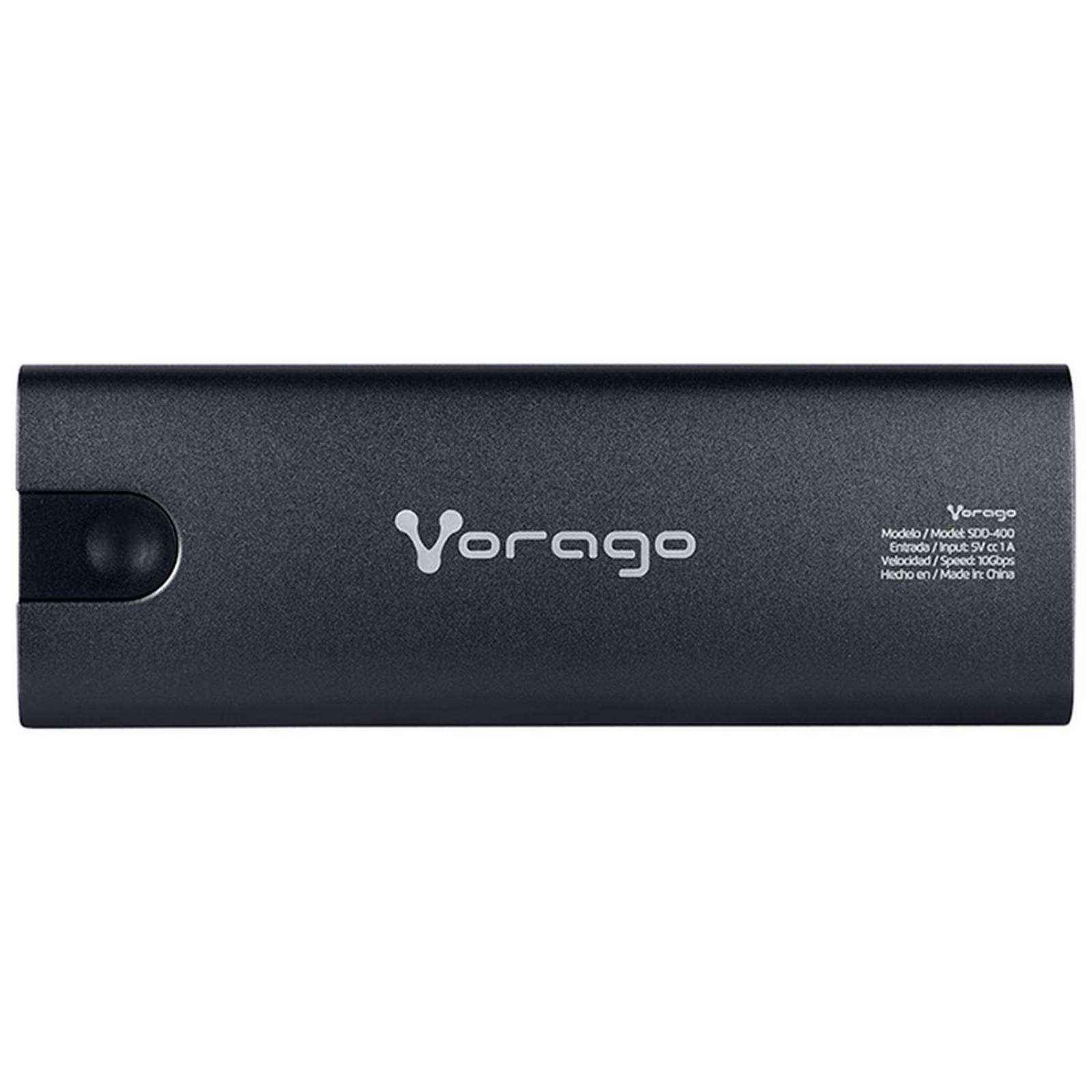 Gabinete de Disco Duro SSD VORAGO M.2 SATA USB 10Gbps SDD-400 