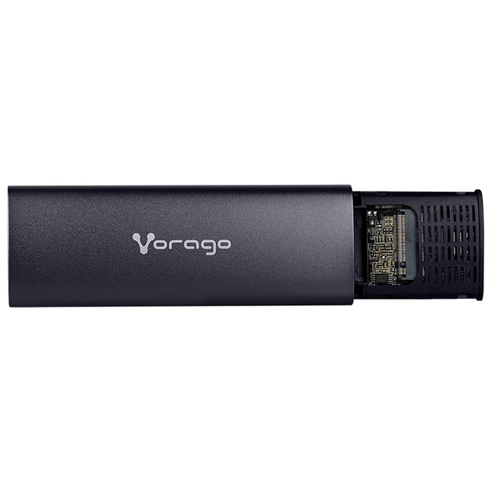 Gabinete de Disco Duro SSD VORAGO M.2 SATA USB 10Gbps SDD-400 