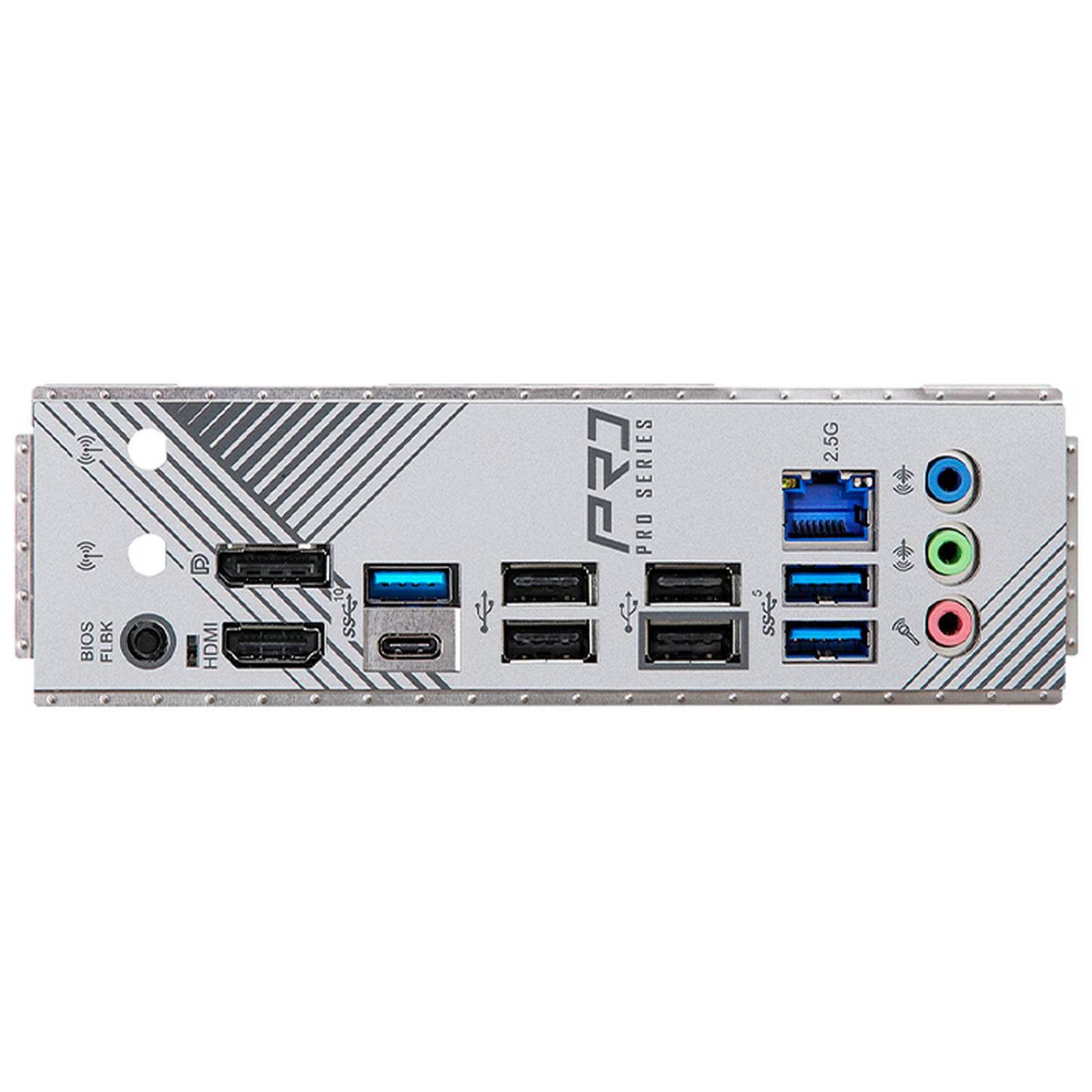 Tarjeta Madre ASROCK B650M PRO RS AM5 4x DDR5 2x M.2 PCIe 4.0 USB-C Micro ATX