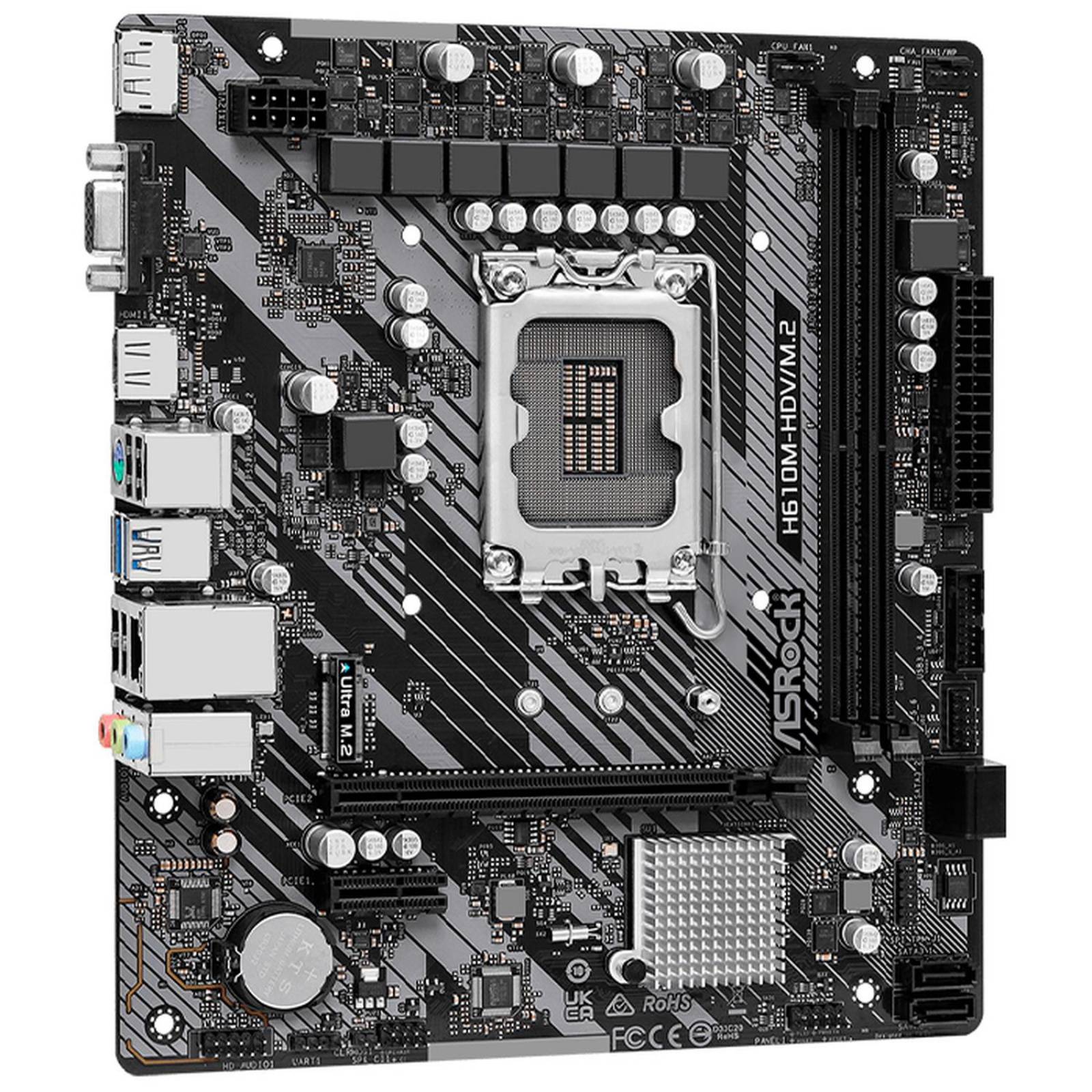 Tarjeta Madre ASROCK H610M-HDV/M.2 R2.0 Intel 1700 DDR4 Micro ATX