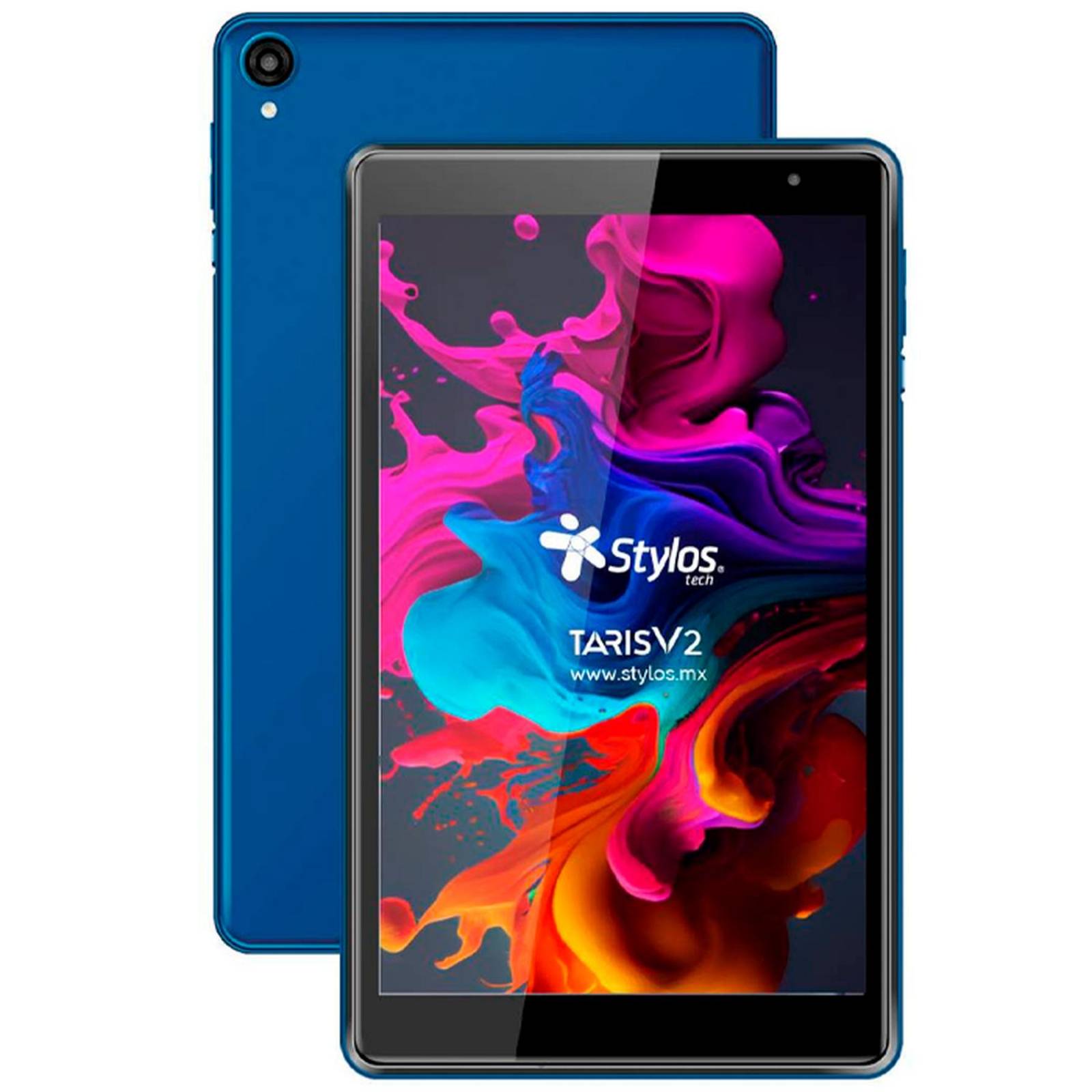 Tablet 8 STYLOS Taris V2 Quad Core 2GB 32GB WiFi Android 11 Funda TPU USB-C Azul STTA81A 