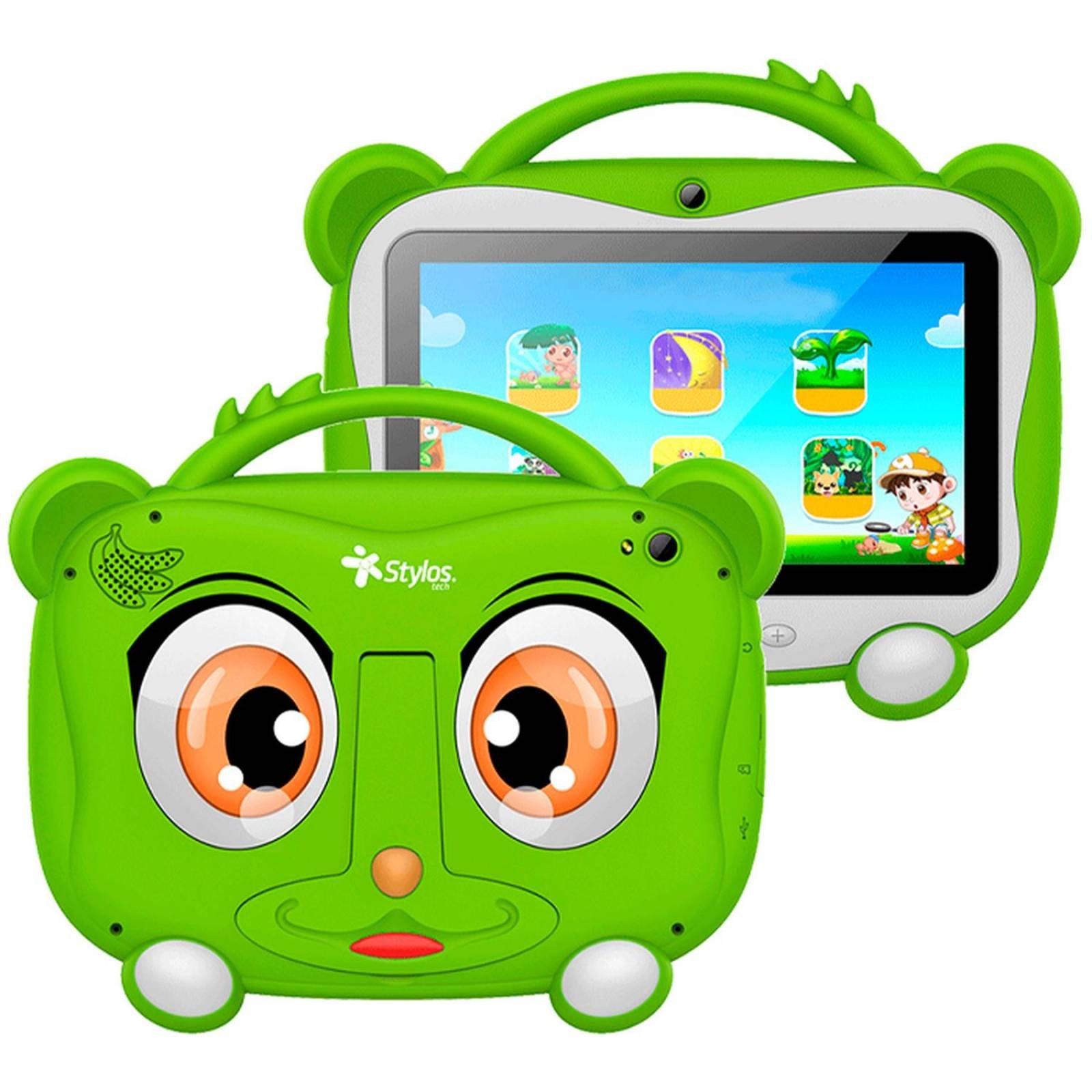 Tableta Interactiva 7 Kids Verde 2+32GB - STYLOS