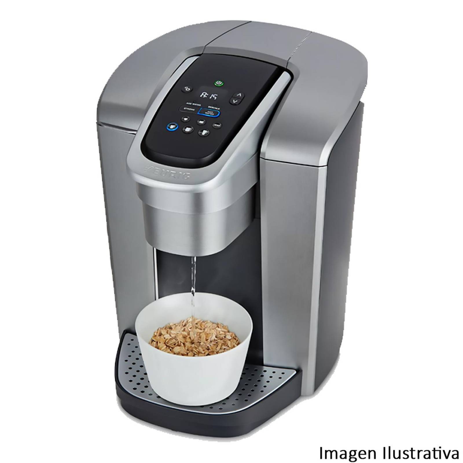 Cafetera KEURIG K-Elite 8 Tazas Bebidas Frias Calientes Plata 5000197492 