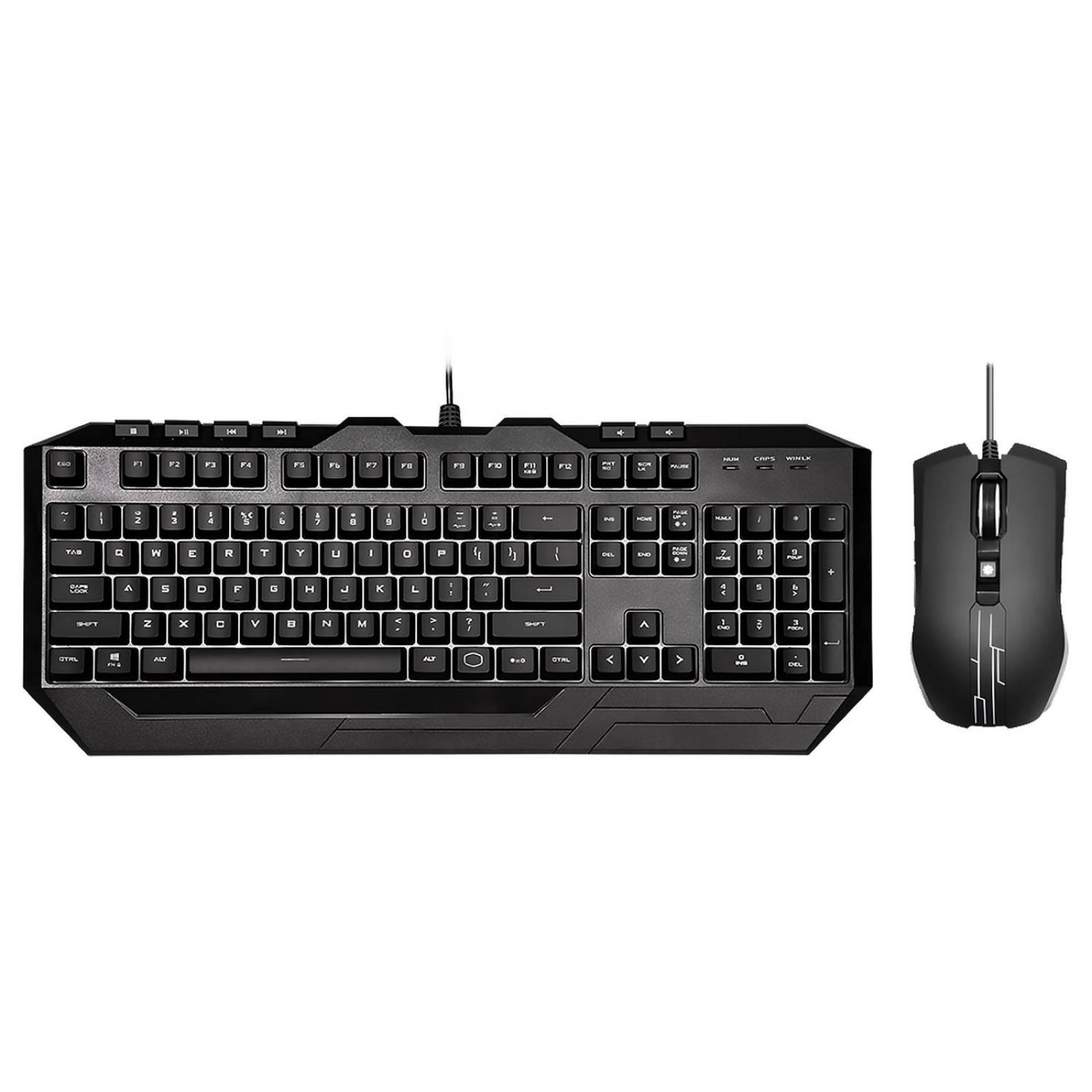 Kit 2 en 1 Teclado y Mouse Gamer COOLER MASTER DEVASTATOR 3 PLUS USB Iluminacion LED SGB-3001-KKMF1-LS 