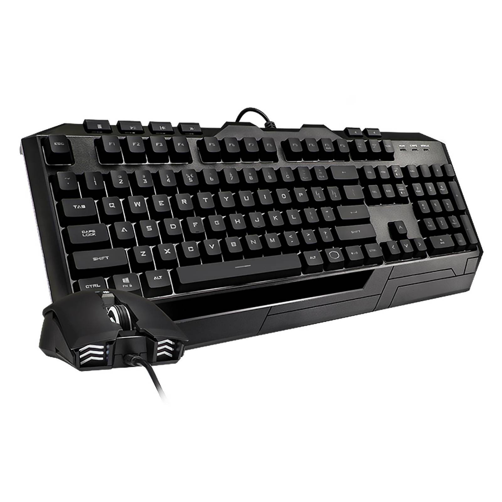 Kit 2 en 1 Teclado y Mouse Gamer COOLER MASTER DEVASTATOR 3 PLUS USB Iluminacion LED SGB-3001-KKMF1-LS 