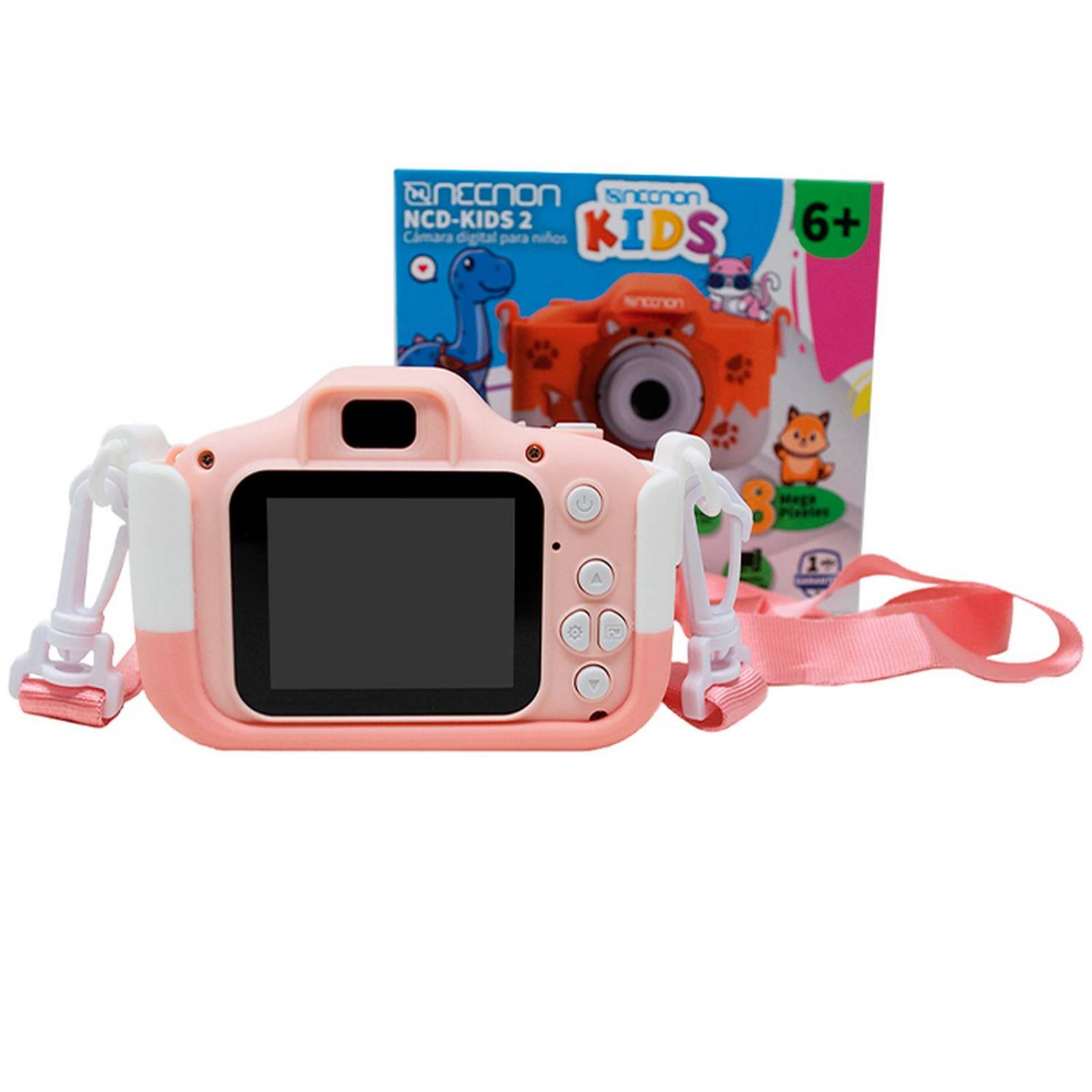 Camara Digital KIDS NECNON NCD-KIDS2 8MP Contra Golpes Gato + Micro SD 32GB NBCKN404GA-V2 