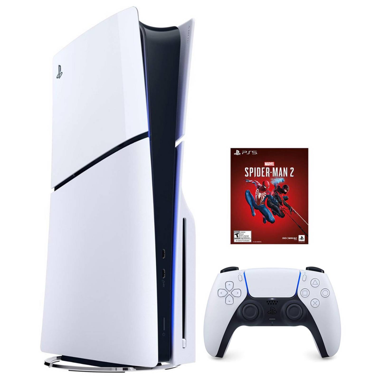 Consola PS5 SLIM PlayStation 5 DVD 1TB Bundle Marvels Spider-Man 2 Internacional