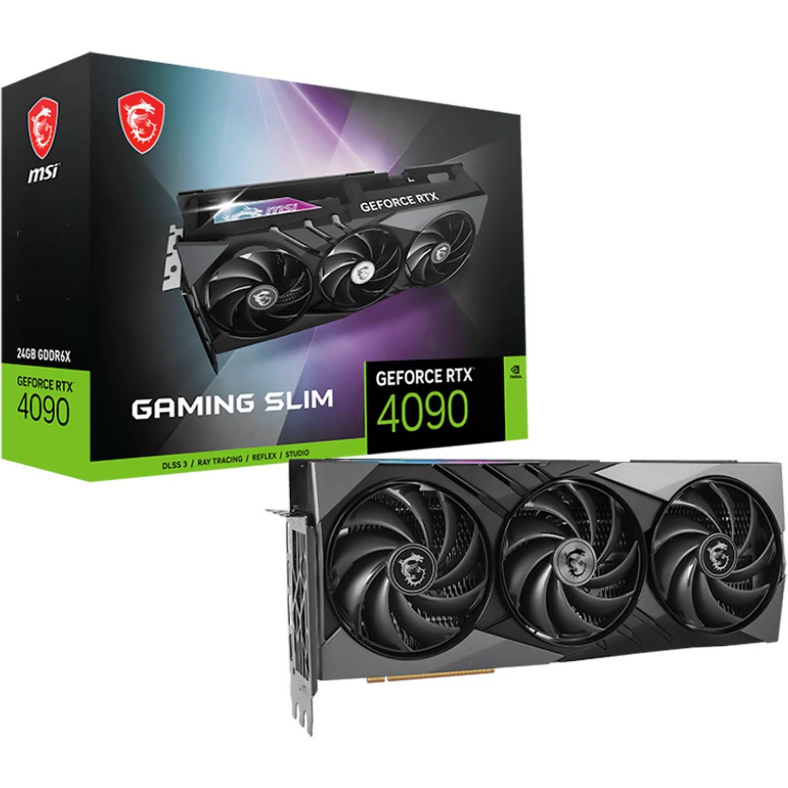 Tarjeta de Video MSI GeForce RTX 4090 GAMING SLIM 24GB GDDR6X 