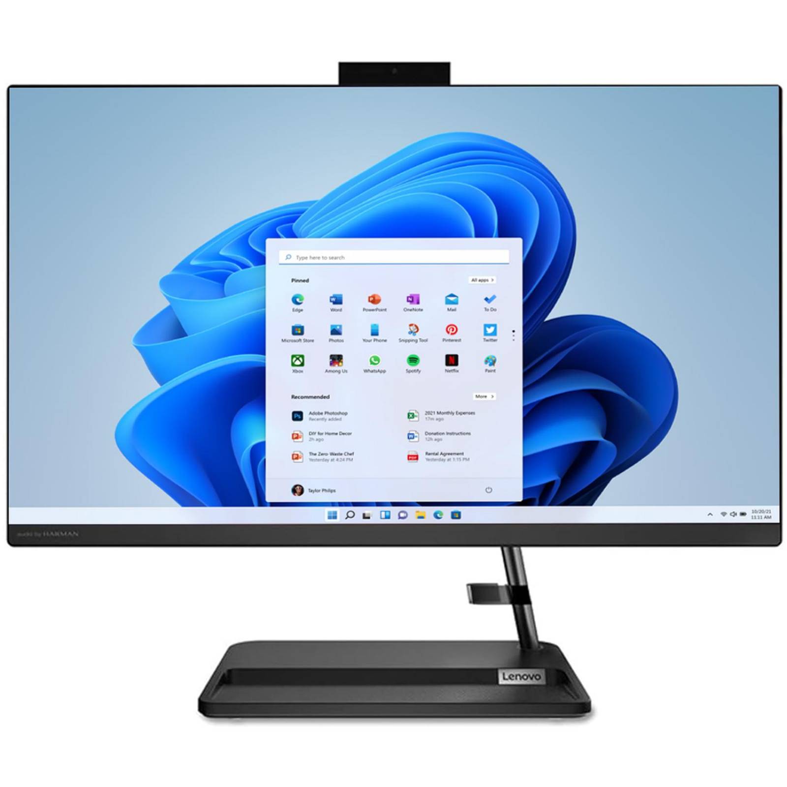 All In One LENOVO Ideacentre 3 24ADA6 Ryzen 3 3250U 4GB 128GB SSD 1TB 23.8" 