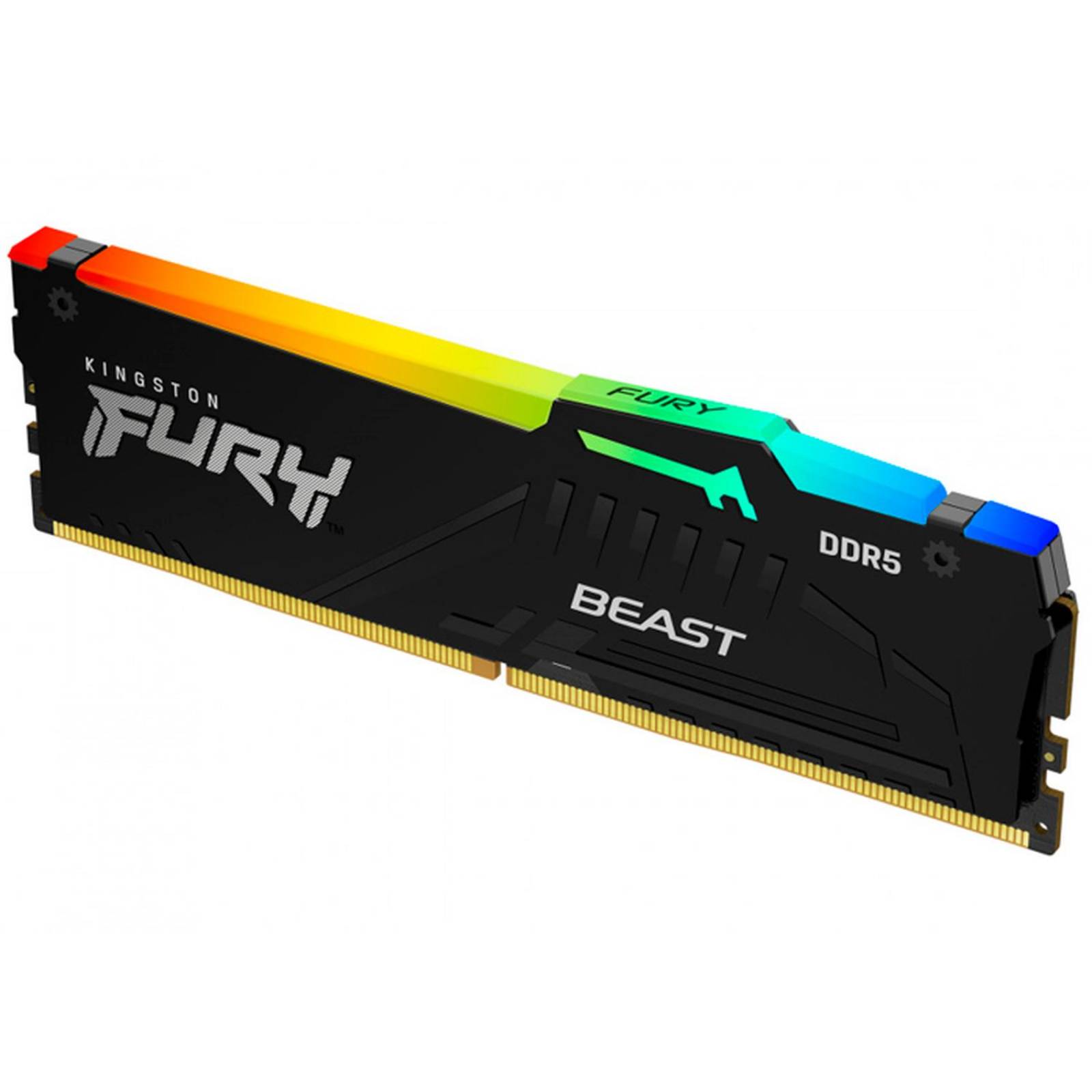 Memoria RAM DDR5 32GB 5200MT/s KINGSTON Fury Beast RGB 1x32GB KF552C40BBA-32
