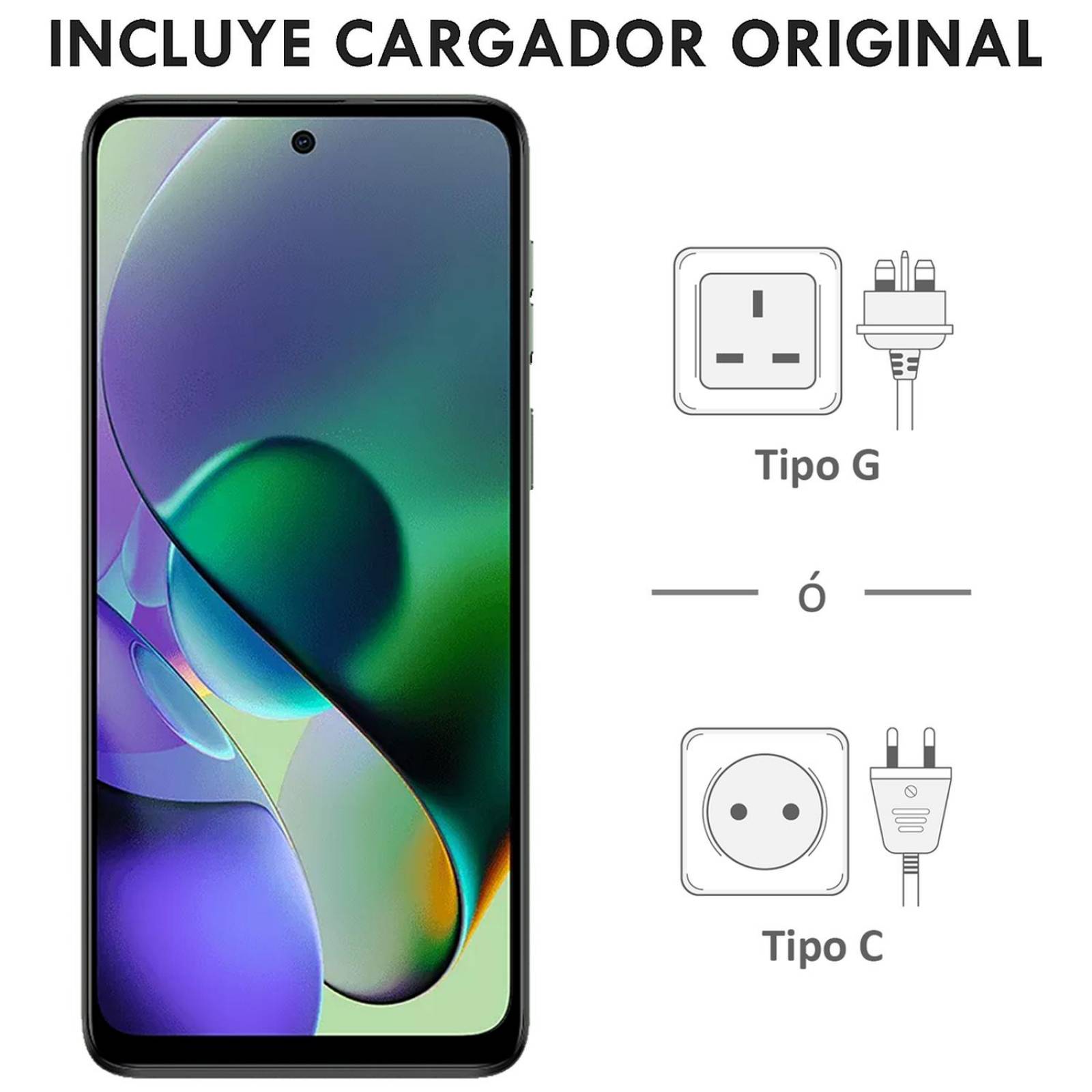 Celular MOTOROLA Moto G54 5G 8GB 256GB 6.5" FHD+ 120 Hz 50 MP Verde Internacional 