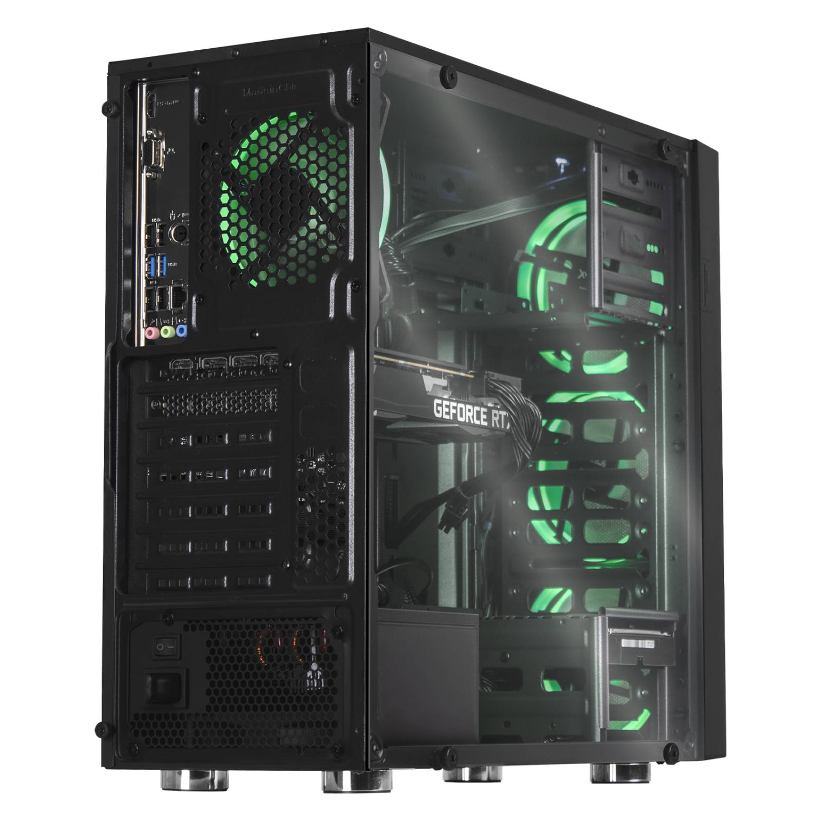 Xtreme PC Gaming Geforce RTX 3060 Intel Core I7 10700F 16GB SSD 500GB 2TB WIFI Black 