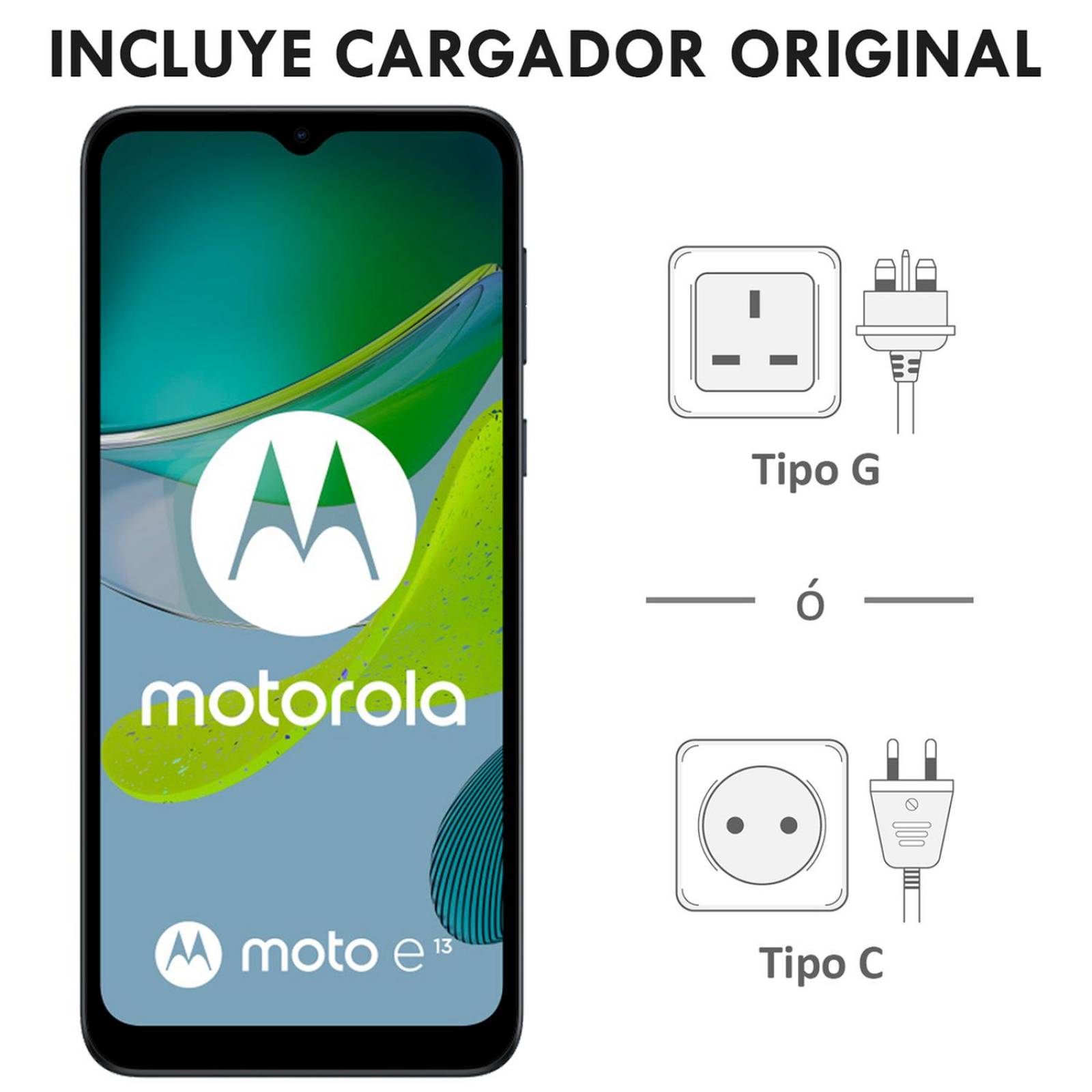 Celular MOTOROLA Moto E13 4G 2GB 64GB 6.5" 13MP Verde 