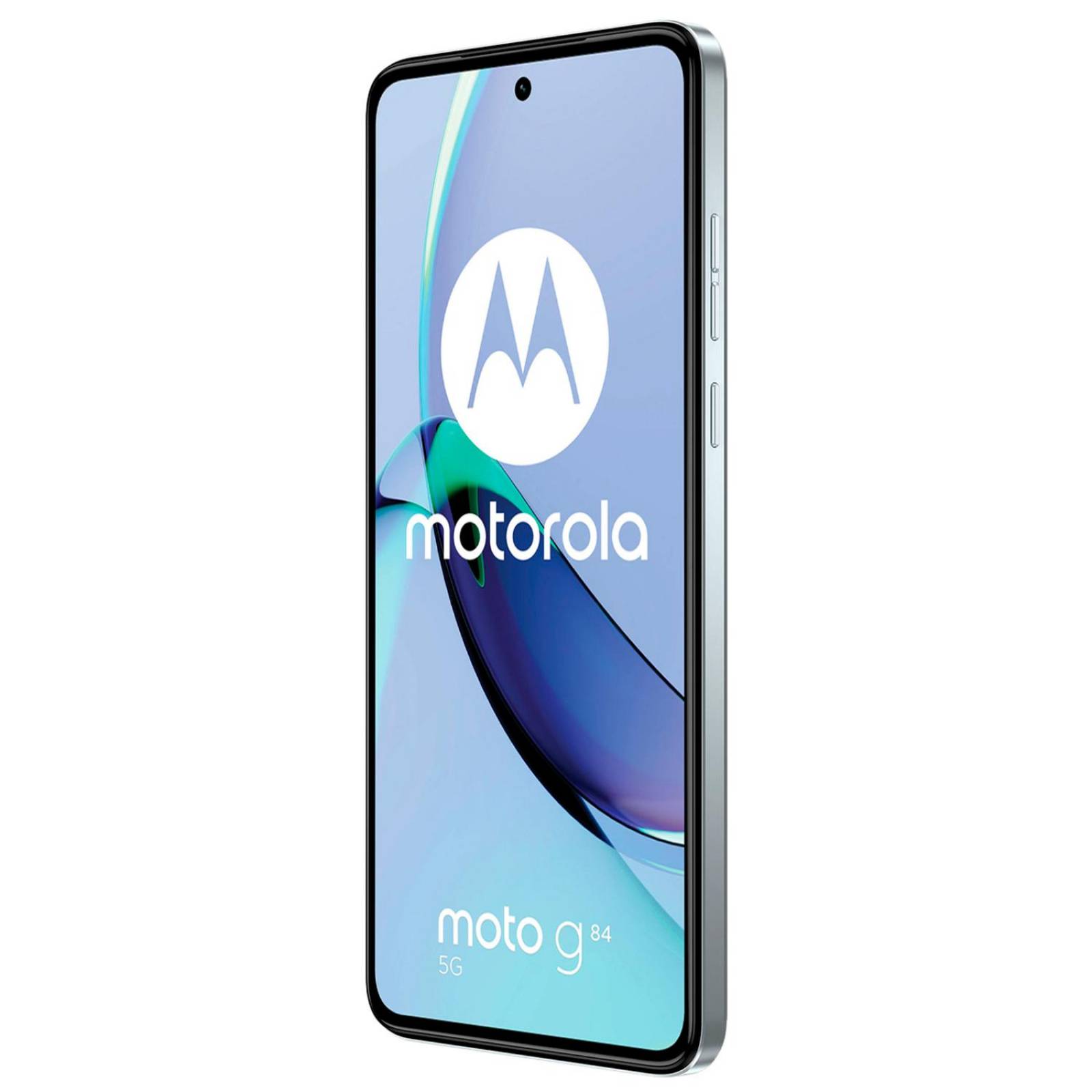 Motorola Moto g84 5G (pantalla 6,5 FHD+, cámara dual de 50 MP, 12/256 GB,  5000 mAh, Android 13), azul glaciar, incluye funda protectora y adaptador