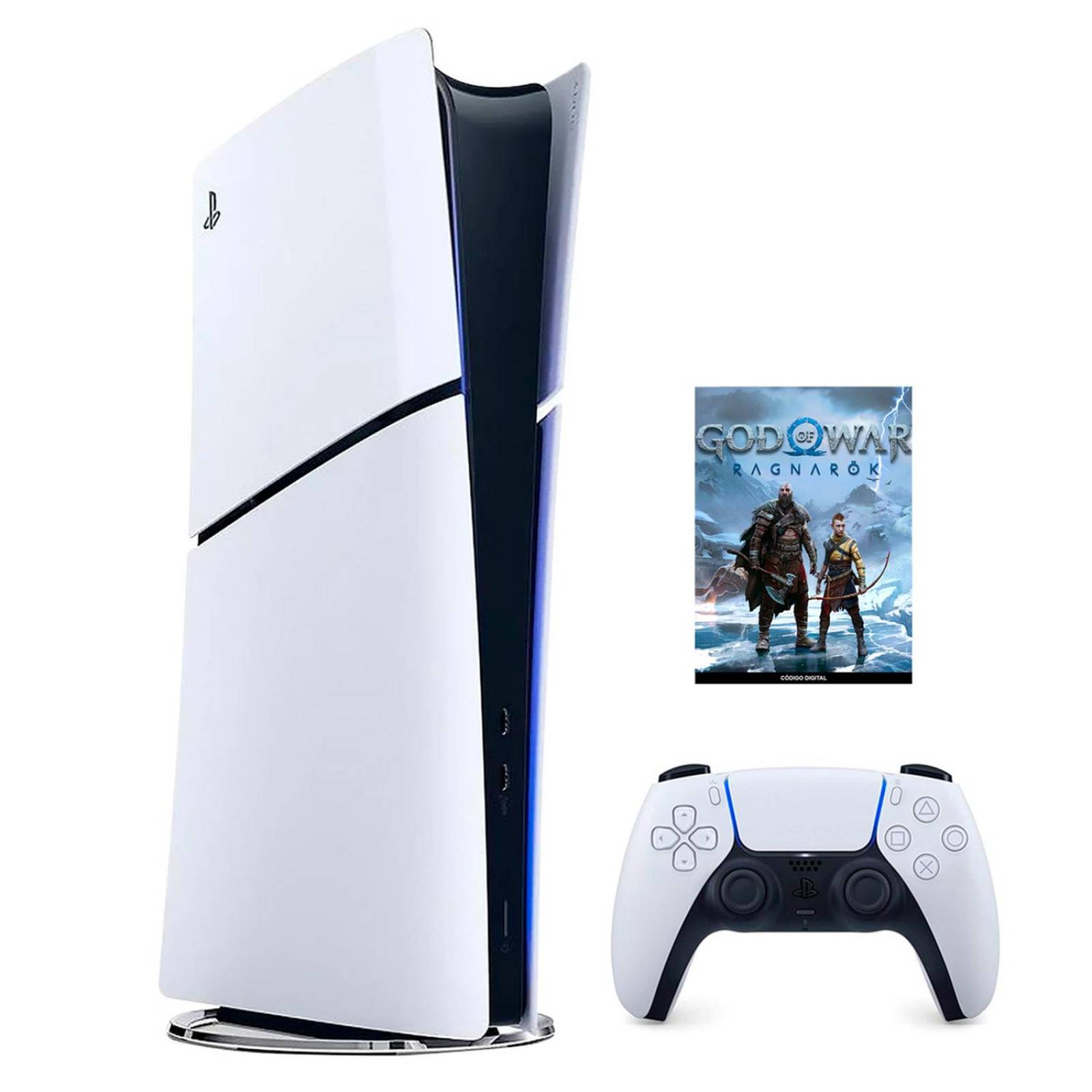 Consola PS5 SLIM PlayStation 5 Digital 1TB Bundle God of War Ragnarok Internacional 