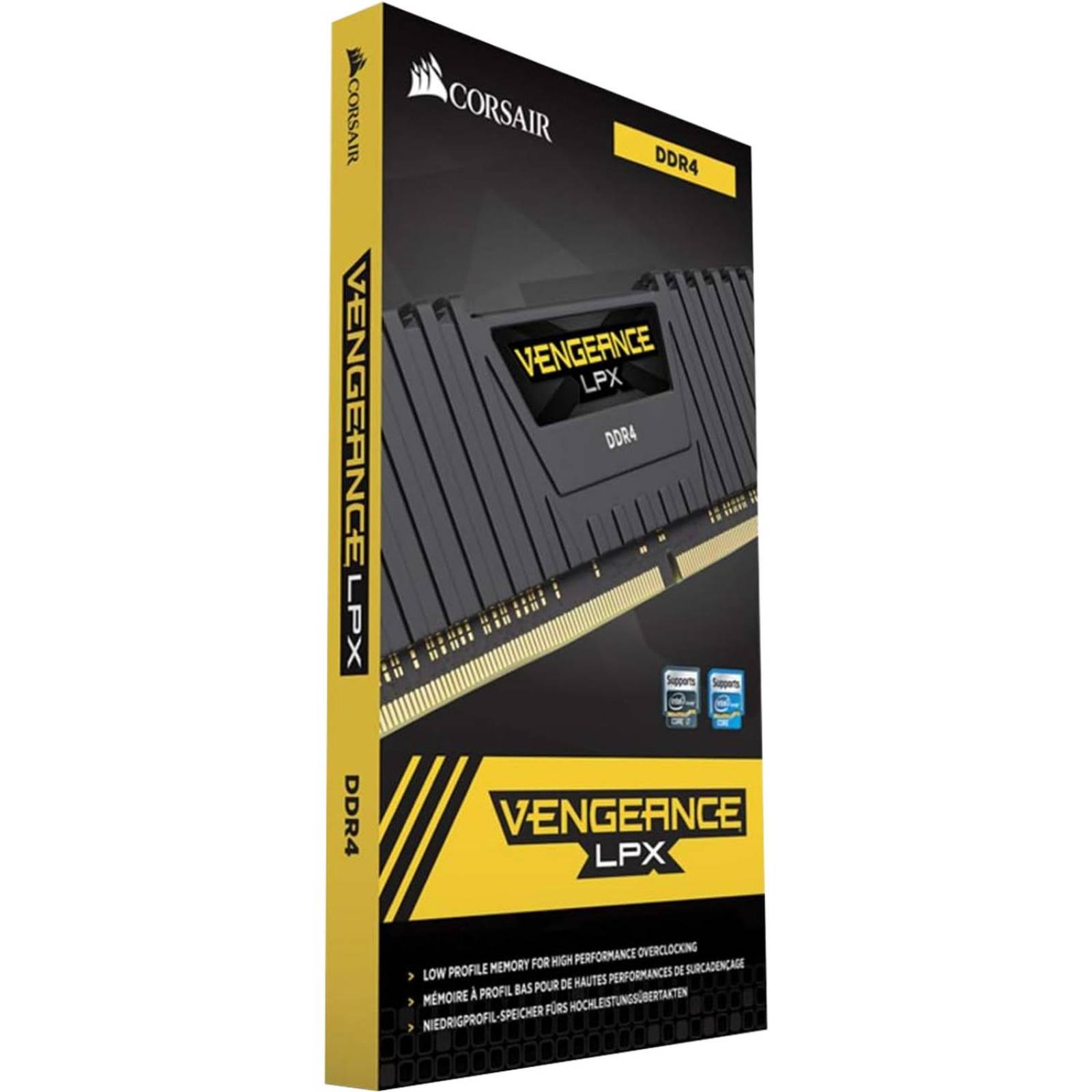 Memoria RAM DDR4 16GB 3600MHz CORSAIR VENGEANCE LPX 1x16GB Negro CMK16GX4M1Z3600C18 