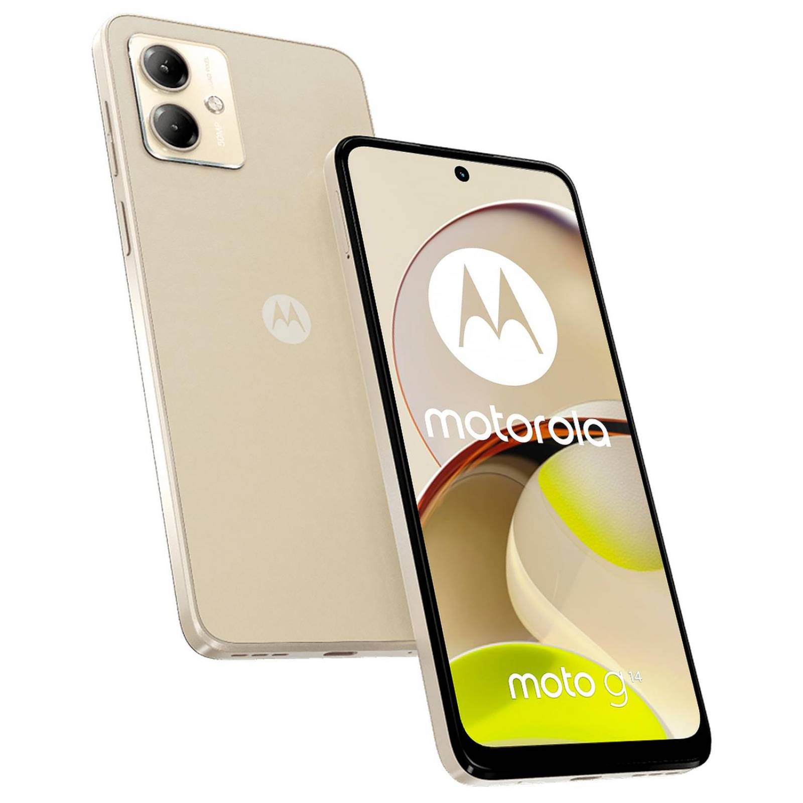 Celular MOTOROLA Moto G14 4G 4GB 128GB 6.5" FHD+ 60 Hz 50 MP Crema + Audifonos Internacional 