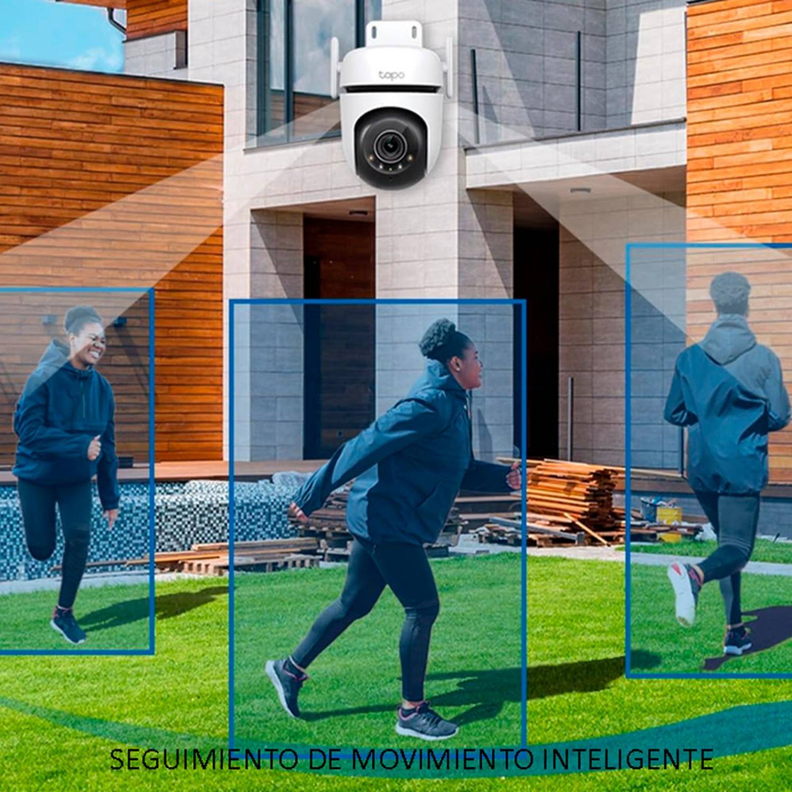 Camara de Seguridad WiFi TP-LINK Tapo C520WS 4MP Exterior 2K QHD 2.4GHz Giro 360 Vision Nocturna 