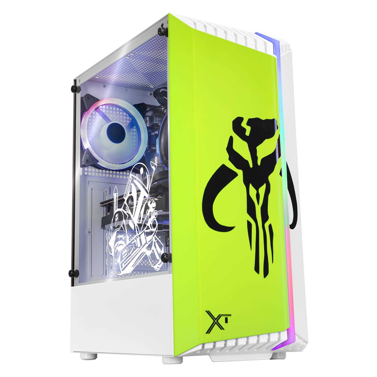 Xtreme PC Gaming AMD Radeon RX 6650 XT Ryzen 7 5700G 32GB SSD 500GB 3TB WIFI Mandalorian