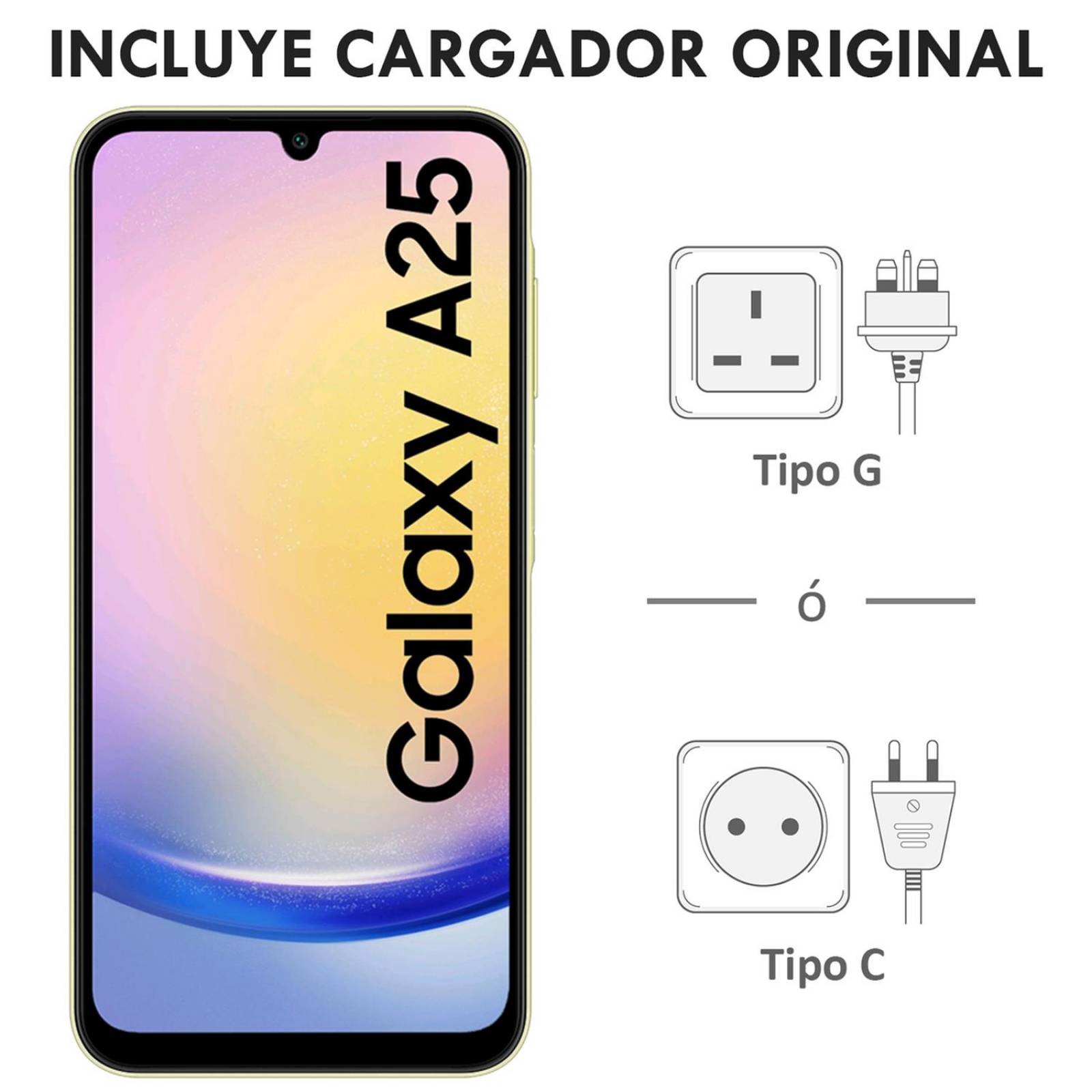 Celular SAMSUNG Galaxy A25 5G 6GB 128GB 6.5" FHD+ 120 Hz 50 MP Amarillo 