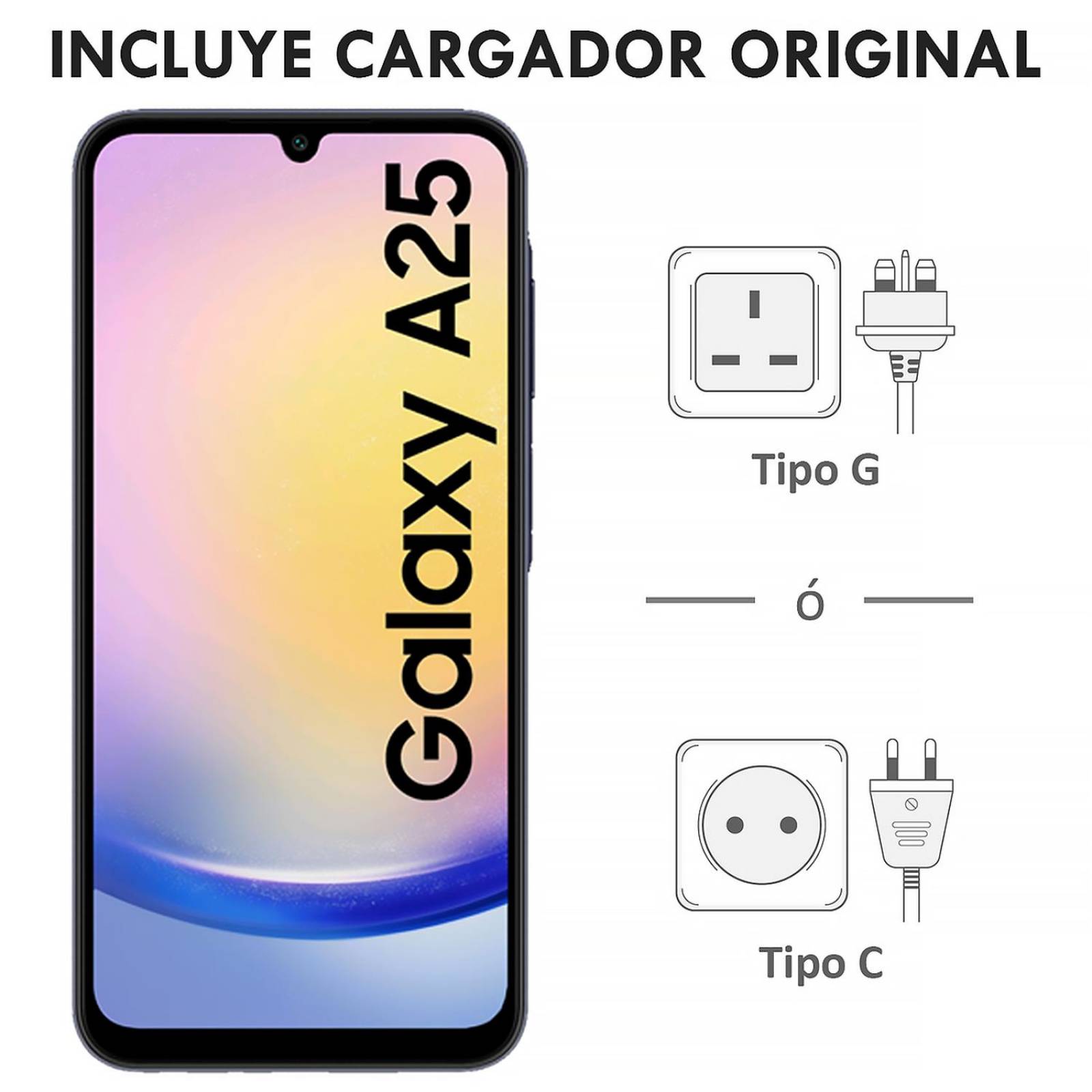 Celular SAMSUNG Galaxy A25 5G 6GB 128GB 6.5" FHD+ 120 Hz 50 MP Blue Black 