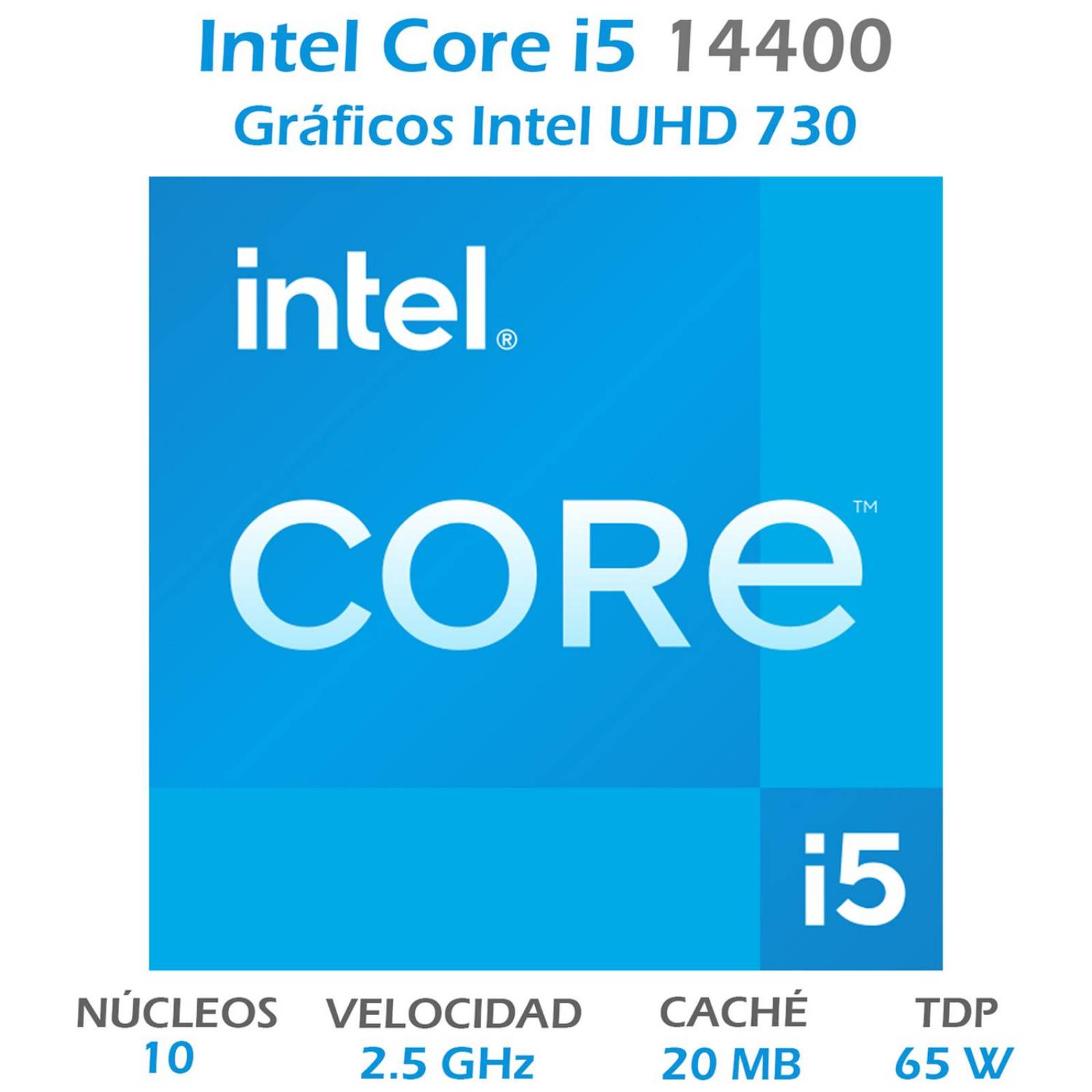 Procesador INTEL Core i5 14400 4.7GHz 10 Core LGA1700 BX8071514400 