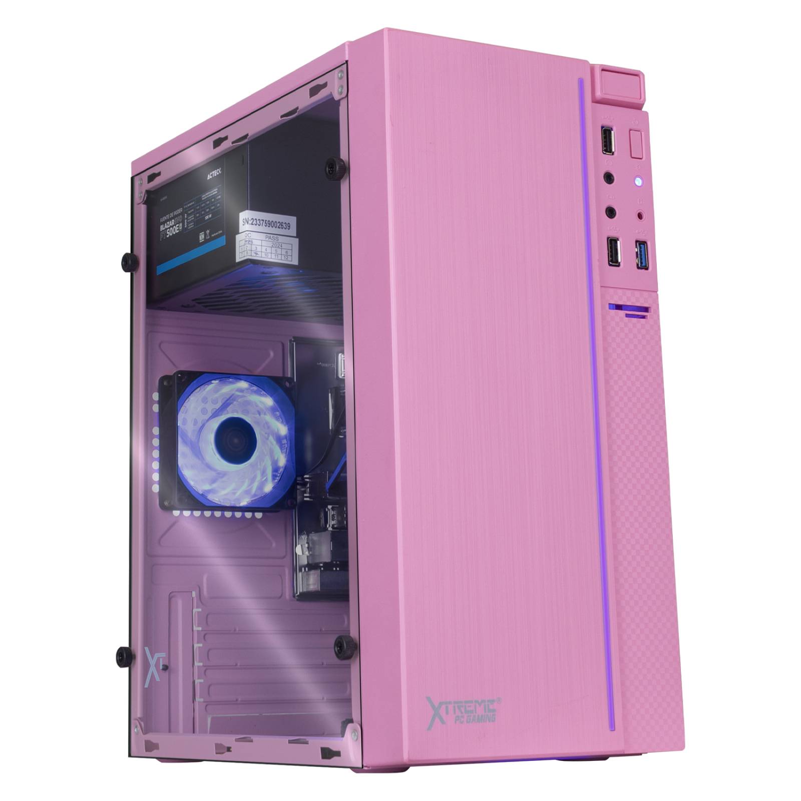 Xtreme PC Gaming Computadora Intel Core I5 10400 8GB SSD 240GB WIFI Pink