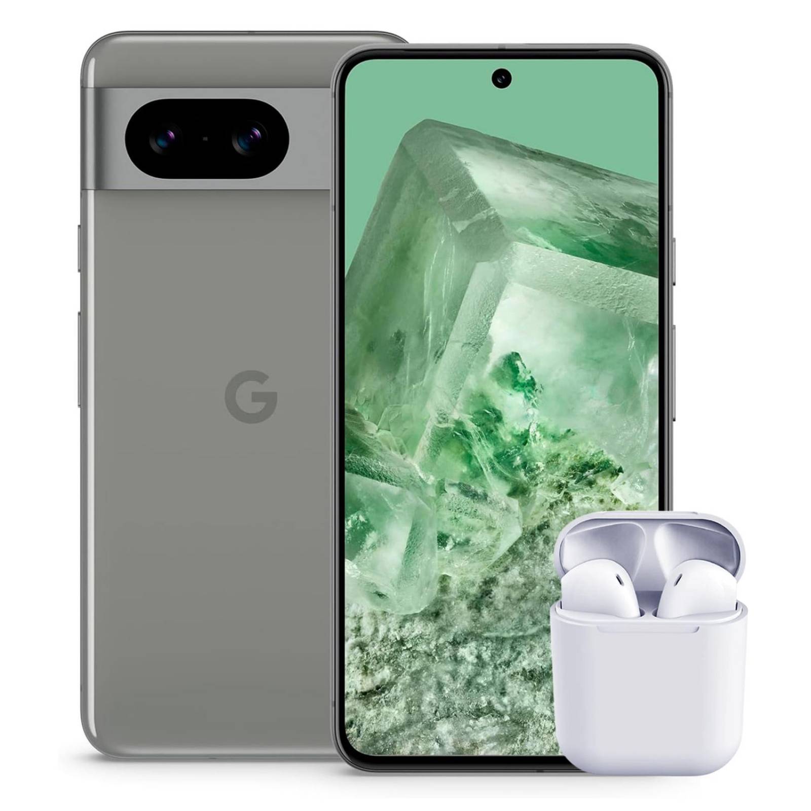 Celular GOOGLE Pixel 8 8GB 128GB 50MP OLED 6.2" 120Hz 5G Hazel + Audifonos 