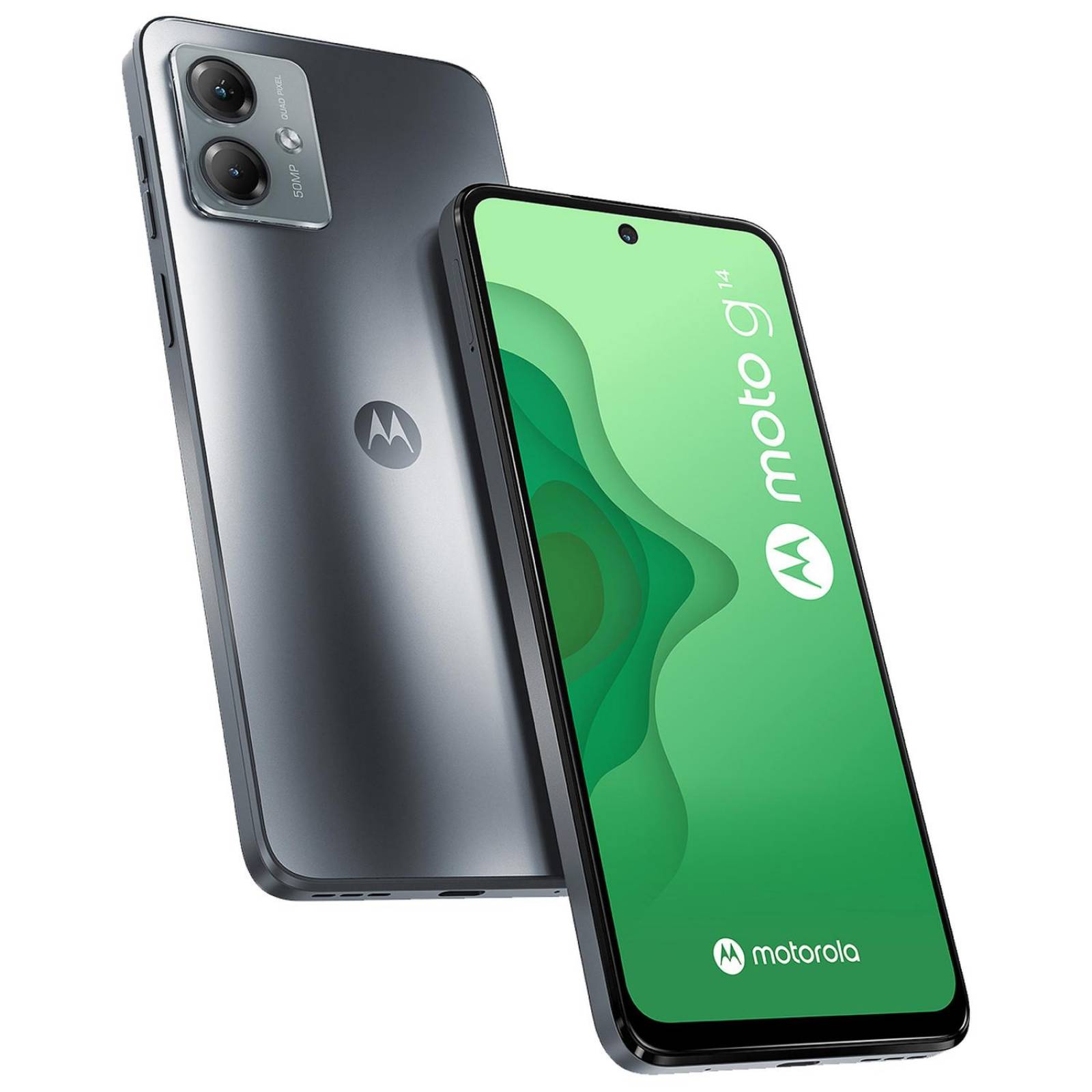 Celular MOTOROLA Moto G14 4G 4GB 128GB 6.5" FHD+ 60 Hz 50 MP Gris + Audifonos Internacional 